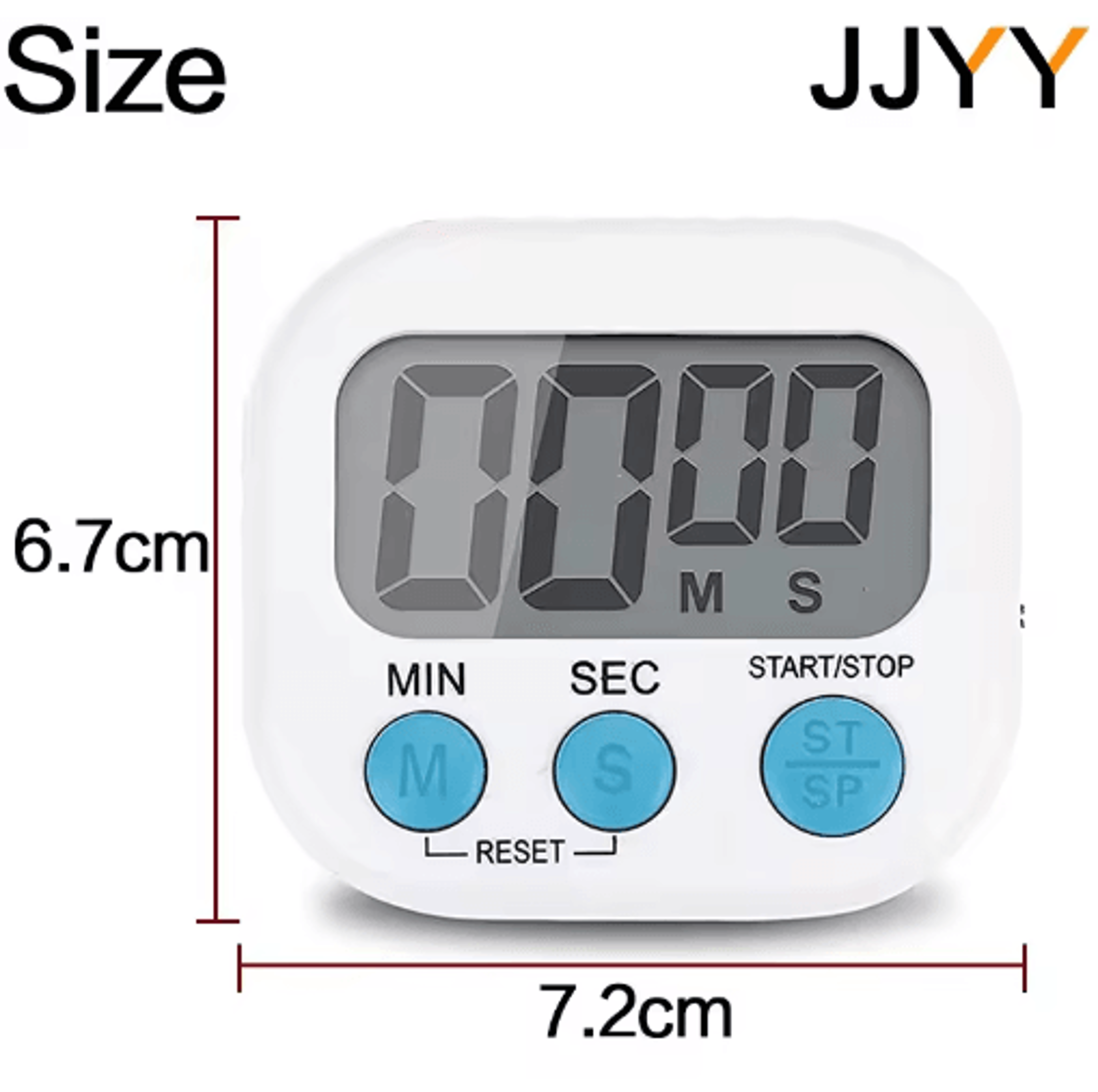 Stonego LCD Magnetic Kitchen Timer  Large Display Count Up  Countdown Alarm 5