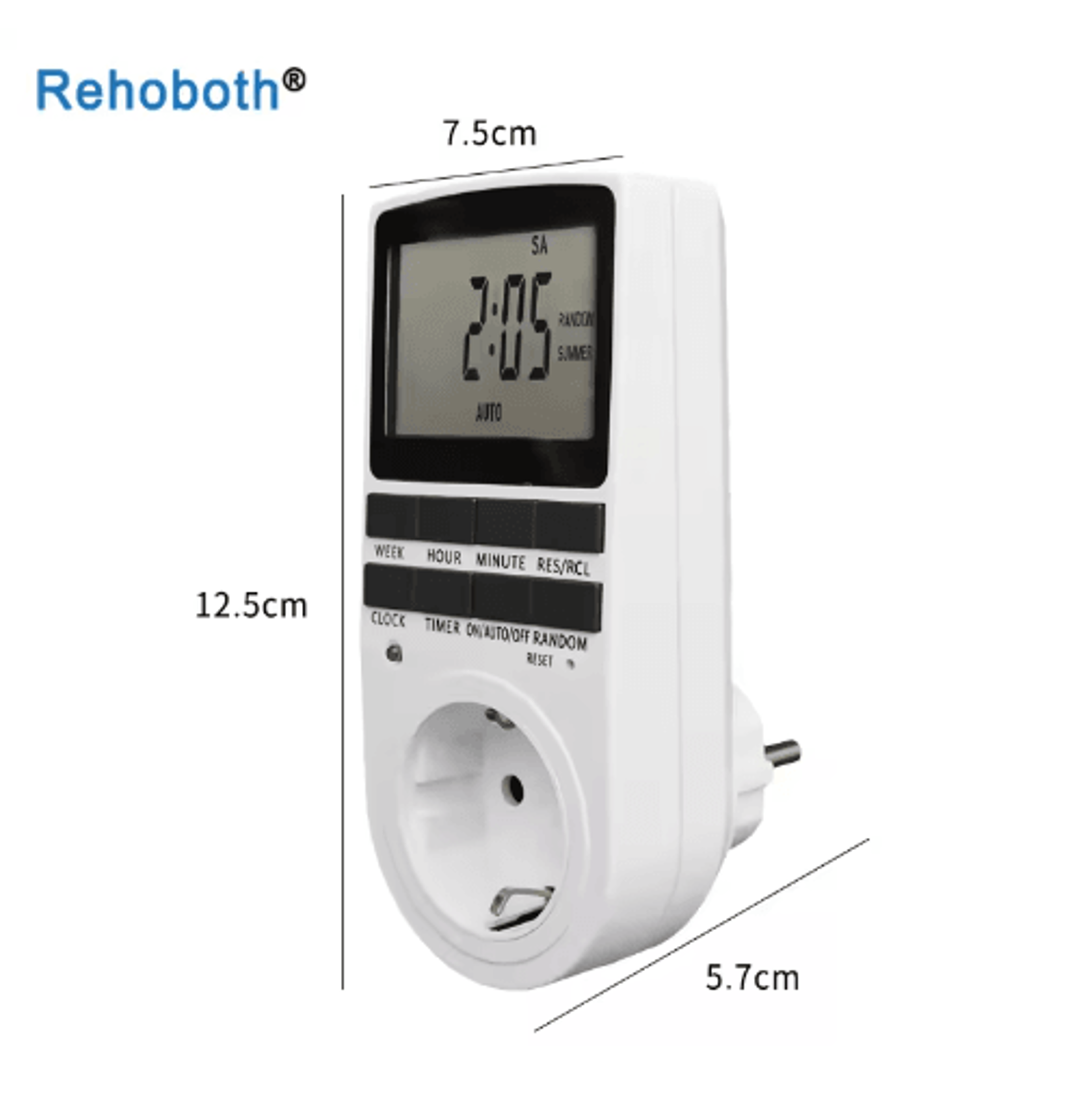 7Day Digital Timer Socket  110V230V Programmable Outlet Switch 10