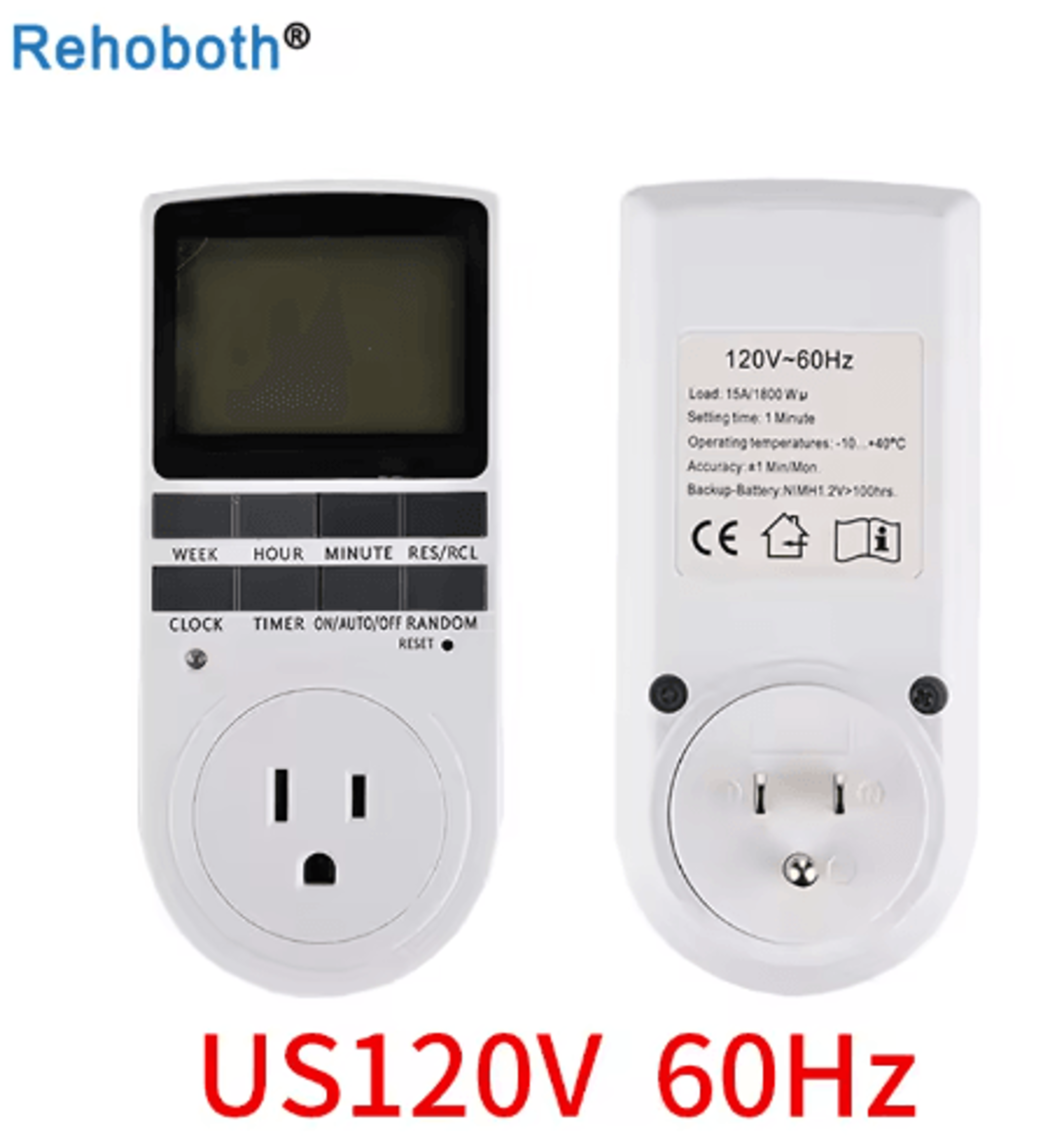7Day Digital Timer Socket  110V230V Programmable Outlet Switch 6