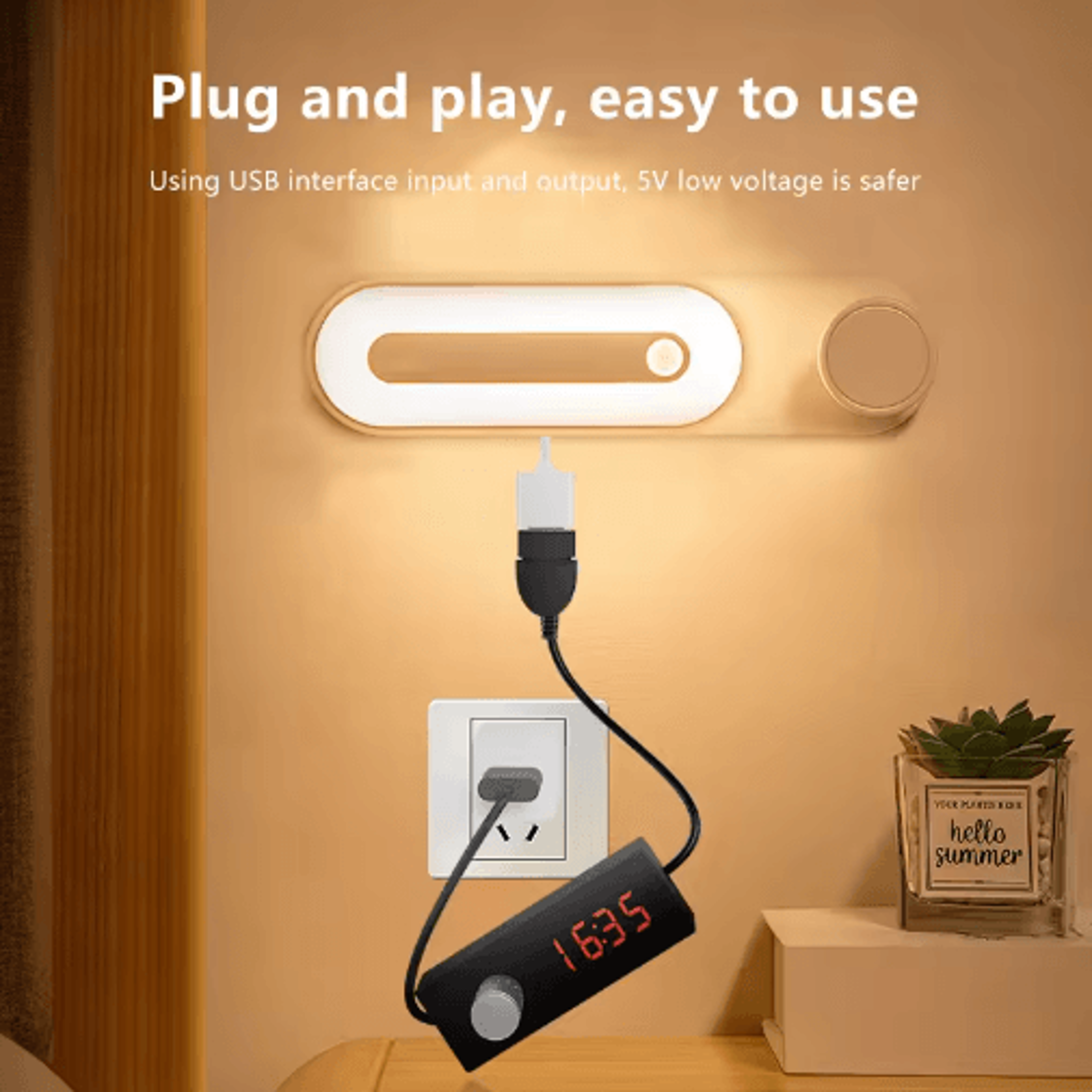 24Hour USB Timer Switch  Digital Countdown Automatic Shutdown Cable 6