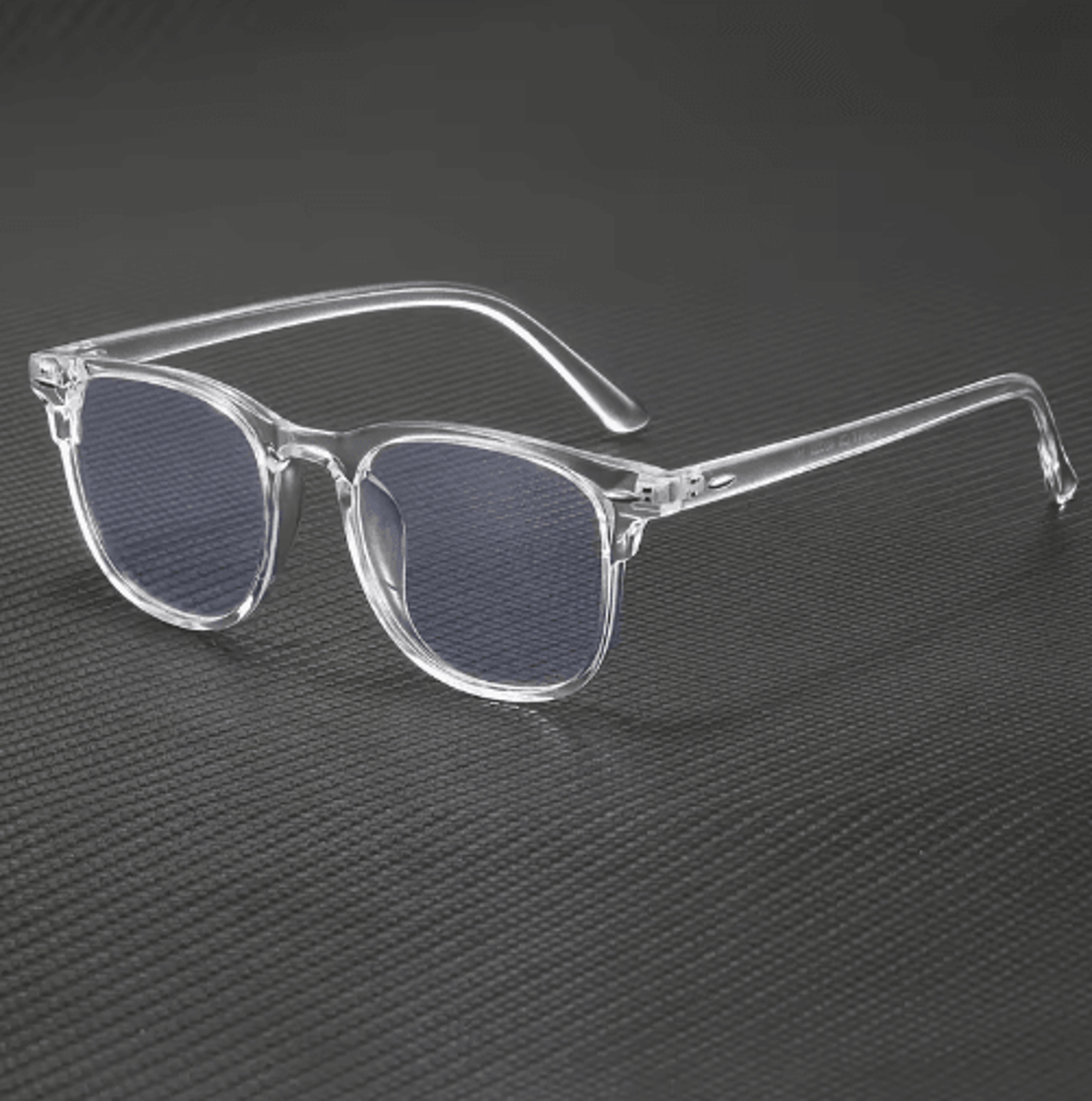 Transparent Square AntiBlue Light Glasses  Trendy Clear Frame Eyewear 0