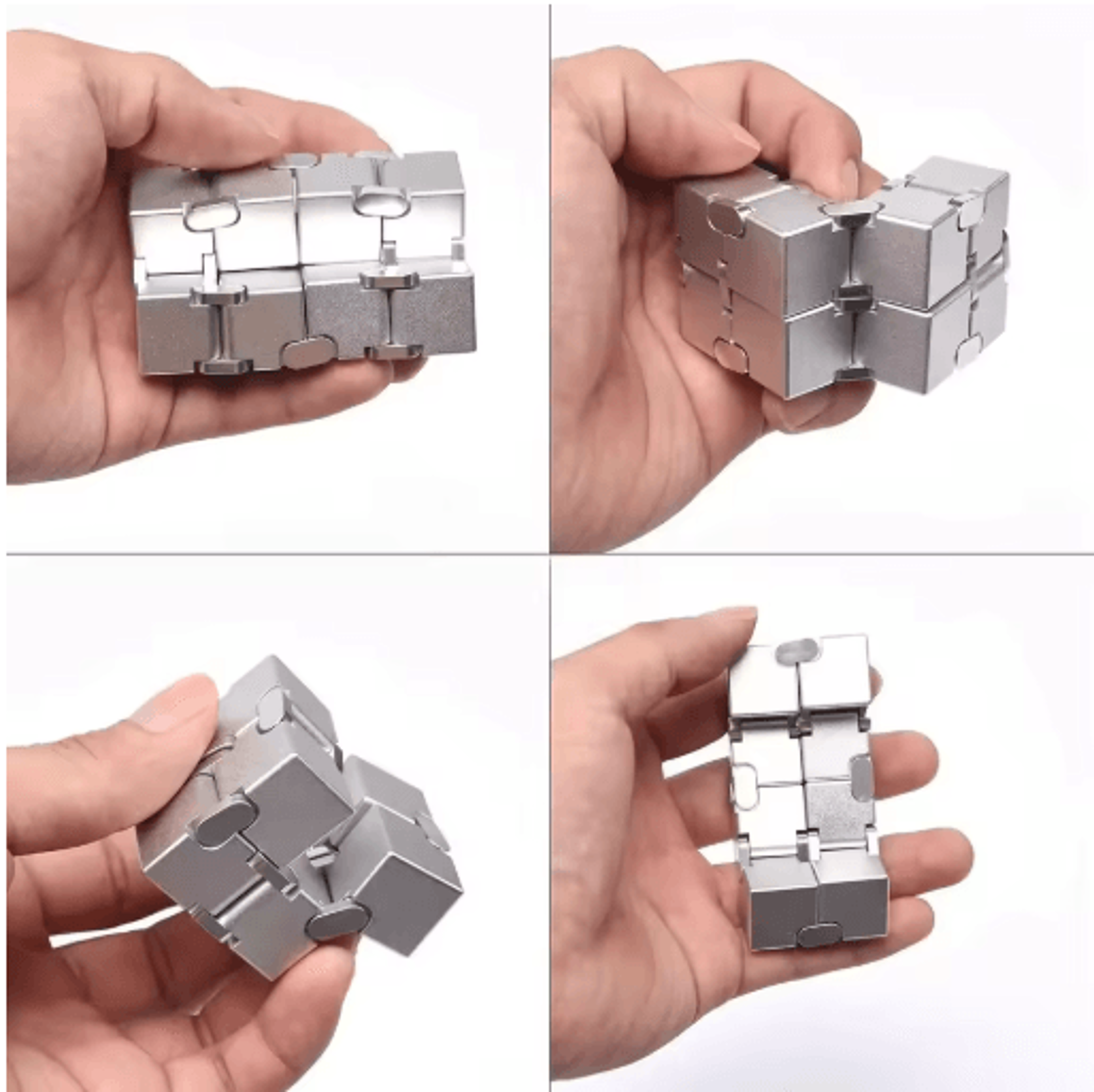 Infinity Cube Fidget Toy  Alloy  Plastic Sensory Stress Reliever 6