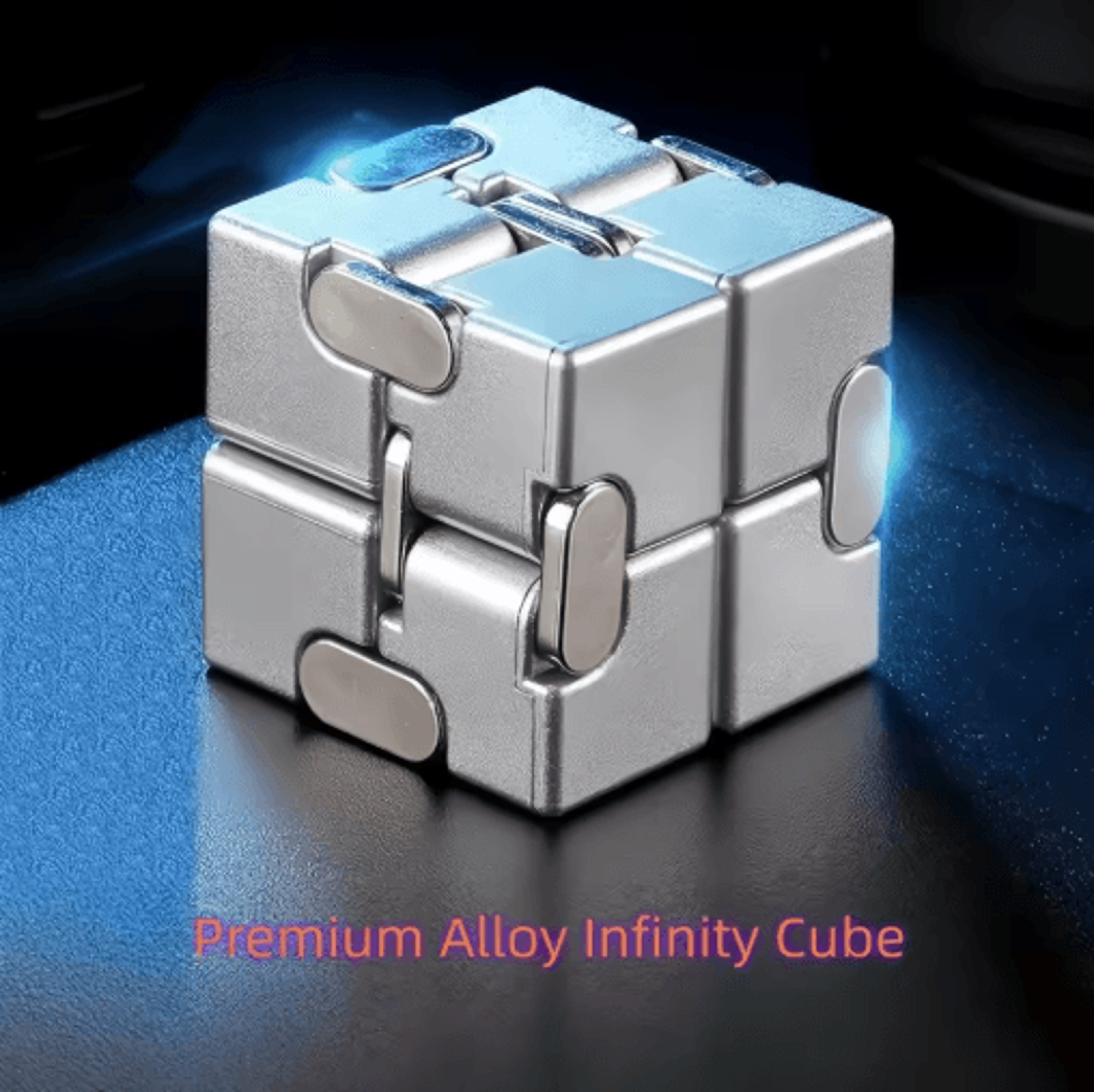 Infinity Cube Fidget Toy  Alloy  Plastic Sensory Stress Reliever 0