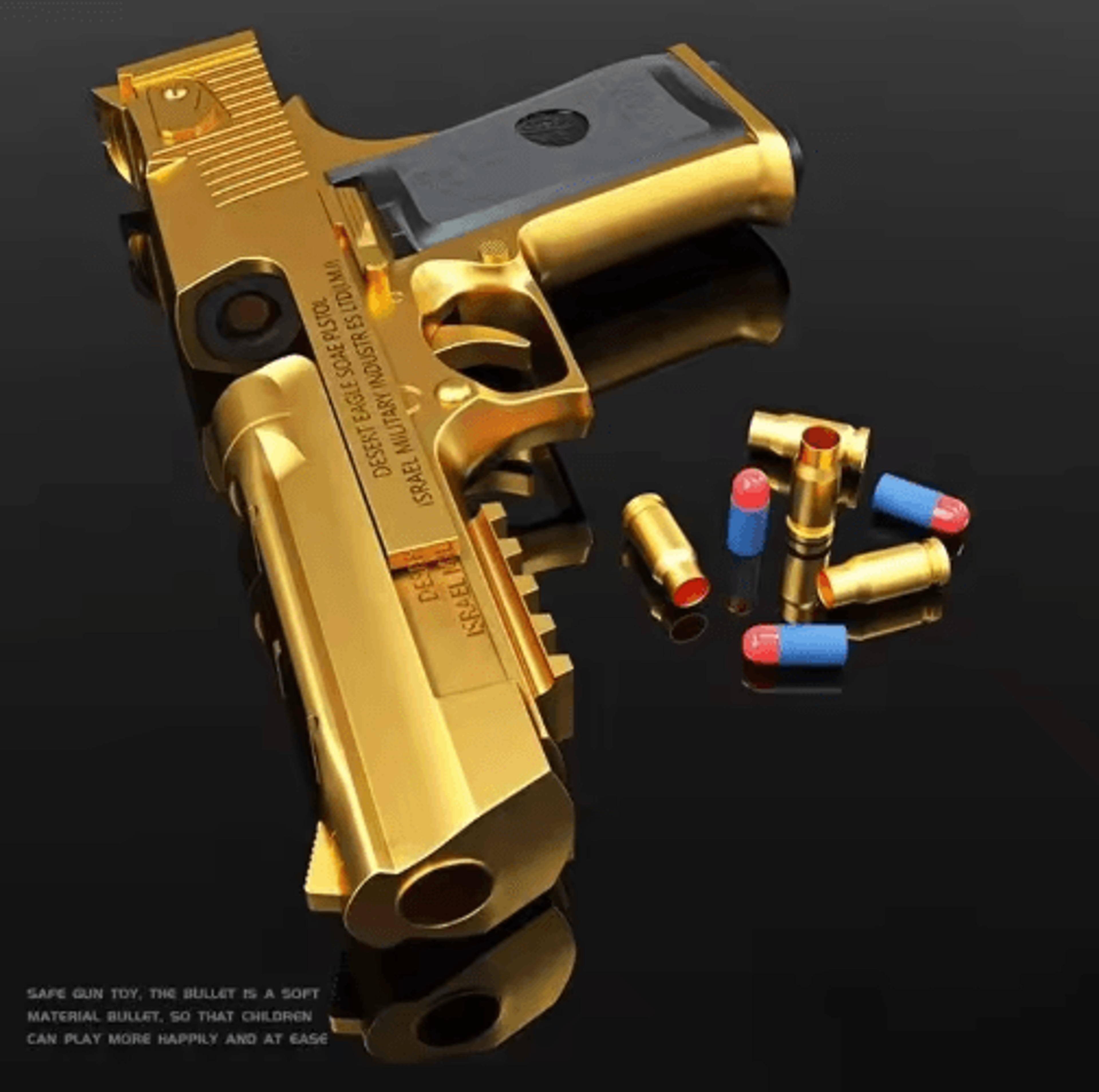 Desert EagleStyle Toy Pistol  ShellEjecting Foam Bullet Blaster 5