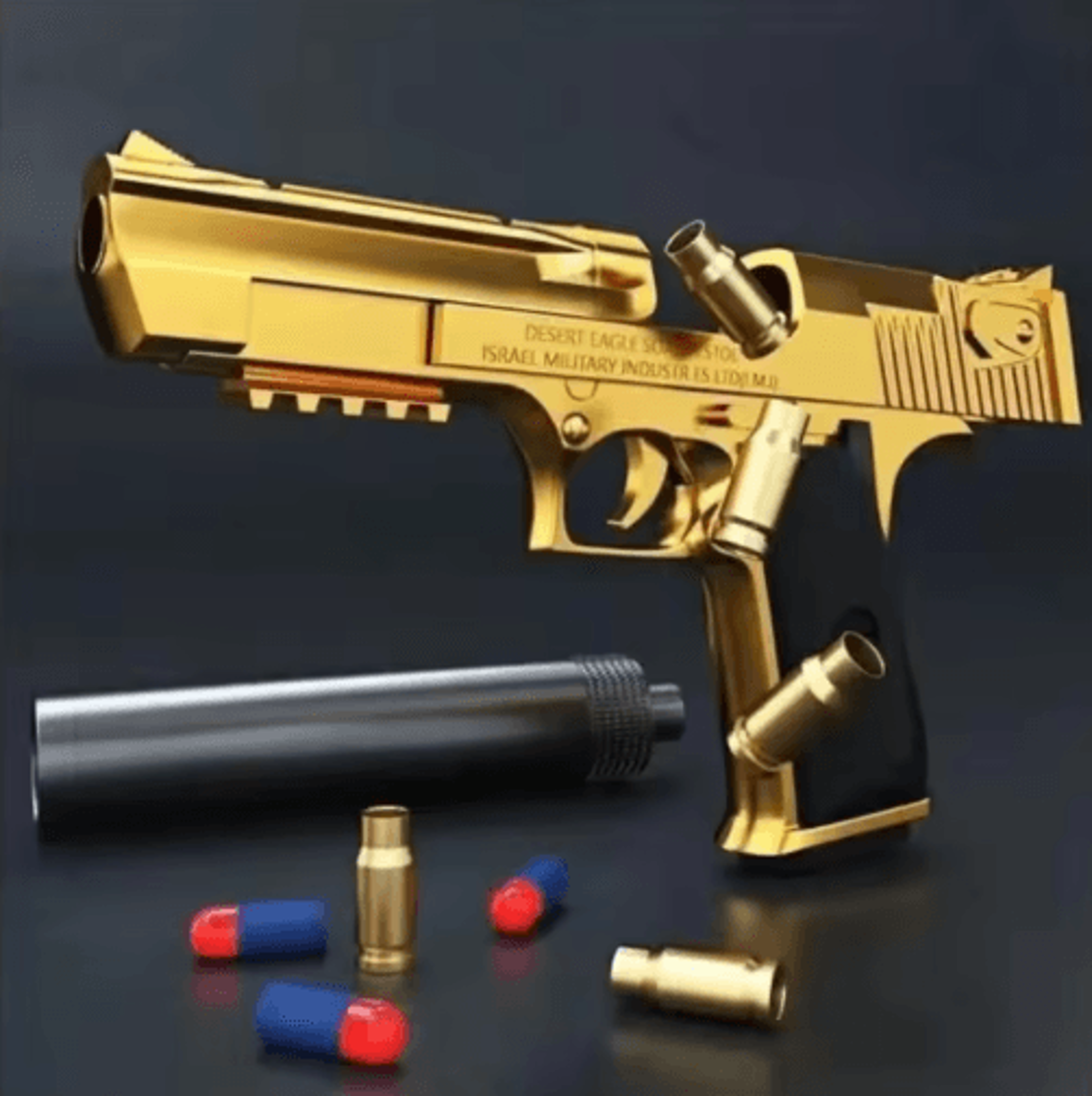 Desert EagleStyle Toy Pistol  ShellEjecting Foam Bullet Blaster 0