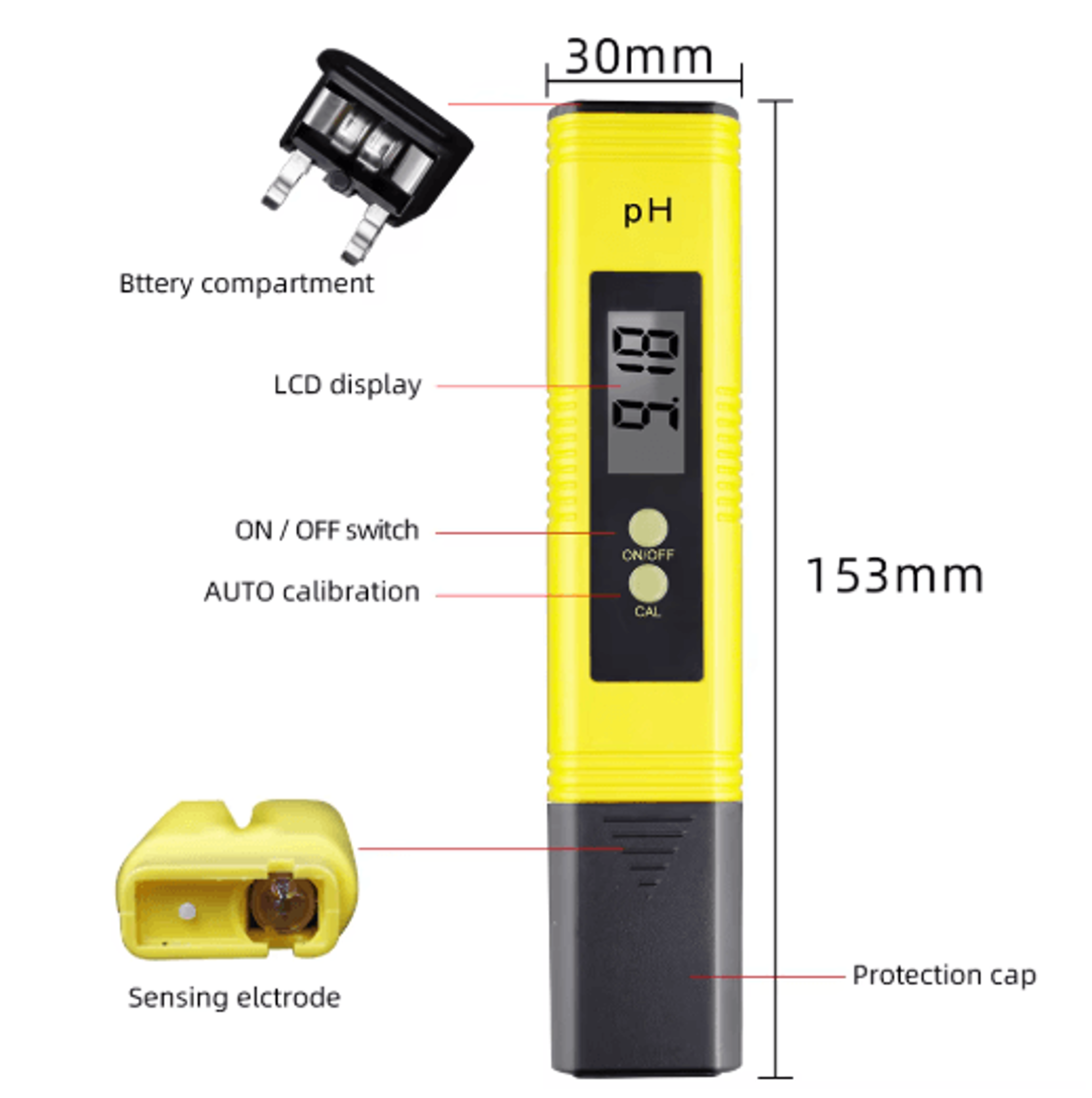 Digital PH  TDS Meter Set  LCD Water Quality Testing Kit 0