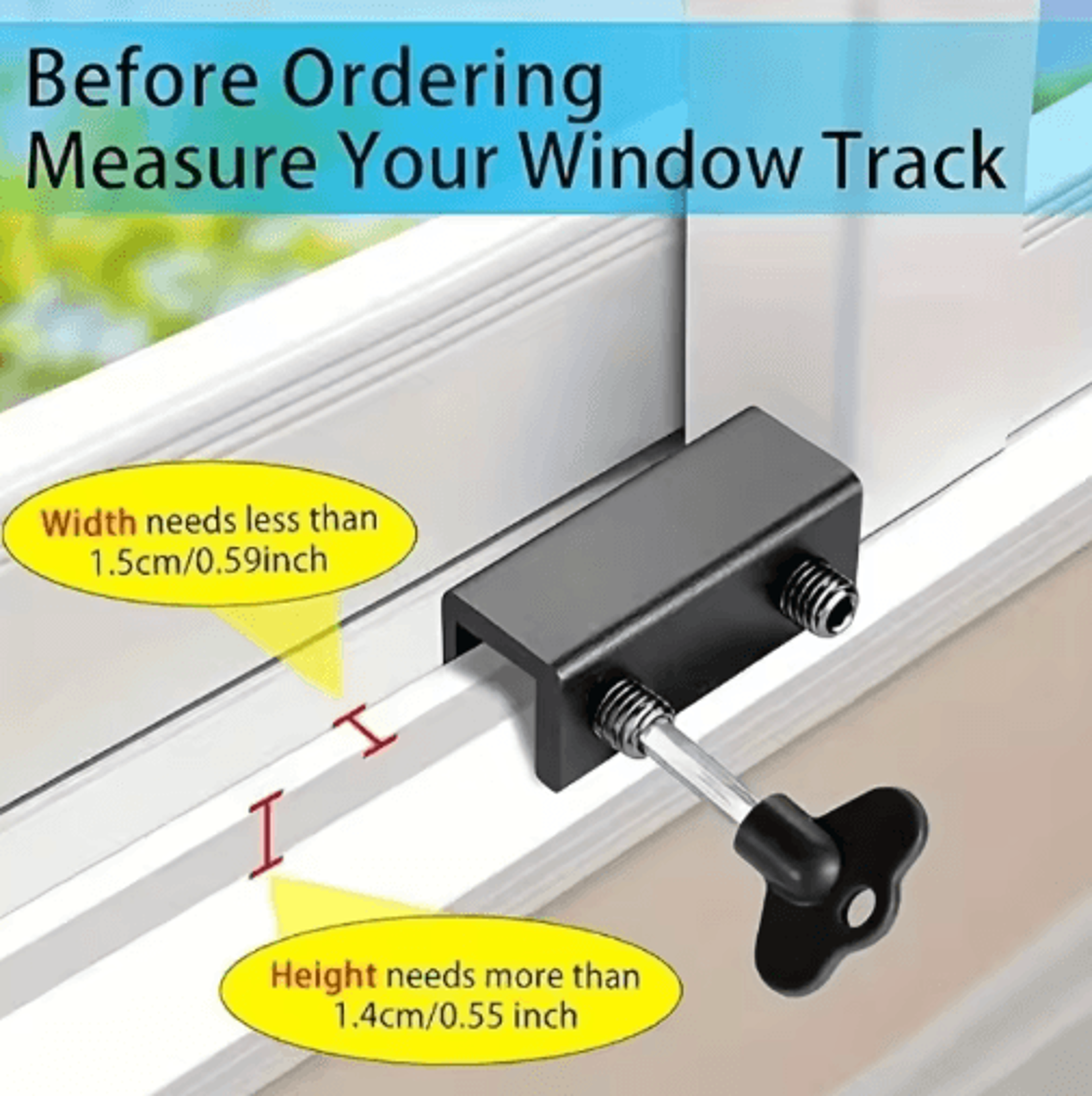 Adjustable Sliding Window Lock  Aluminum Alloy Security Limiter 4