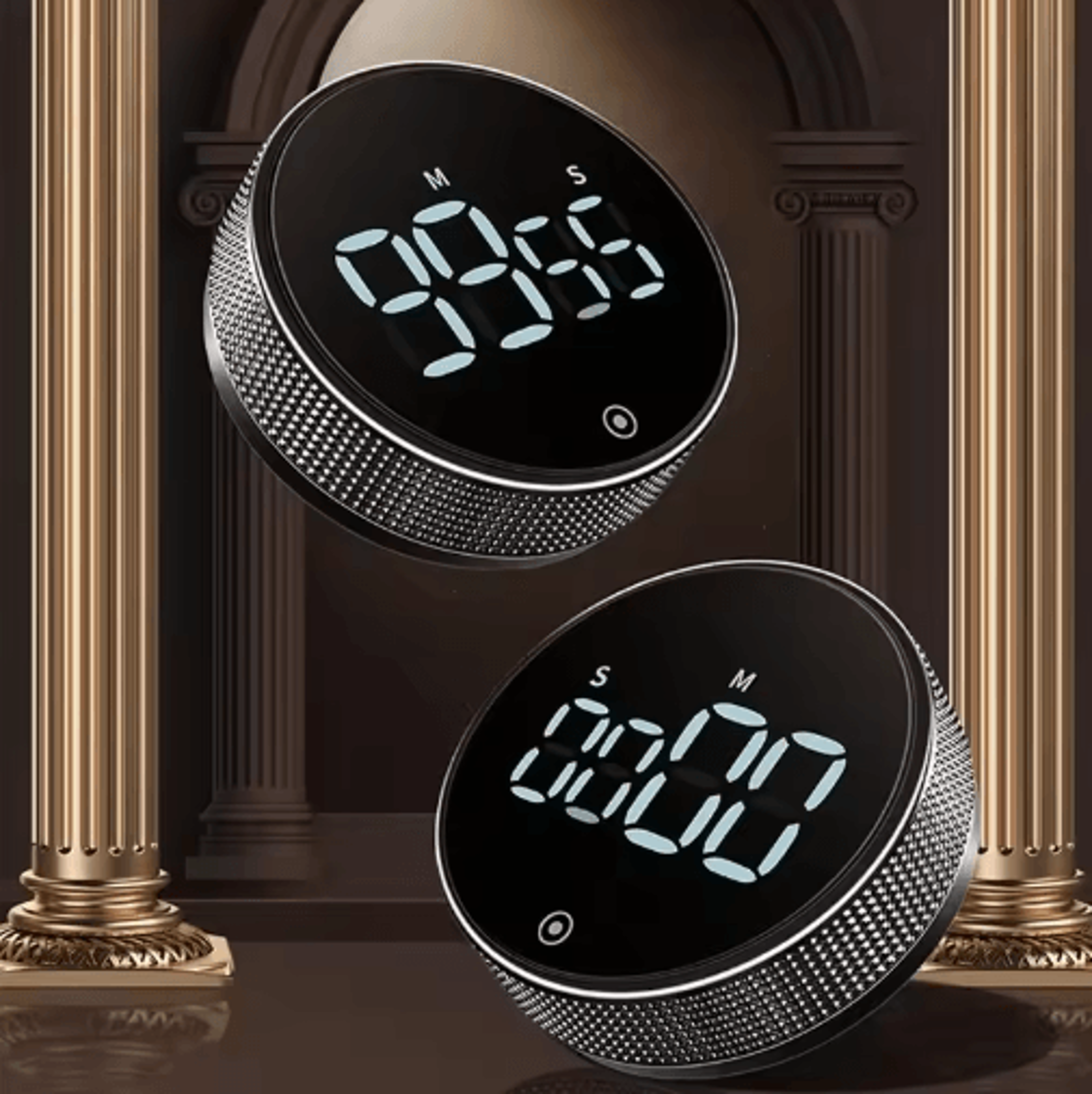 Magnetic Digital Kitchen Timer  Rotary Countdown  Stopwatch 0