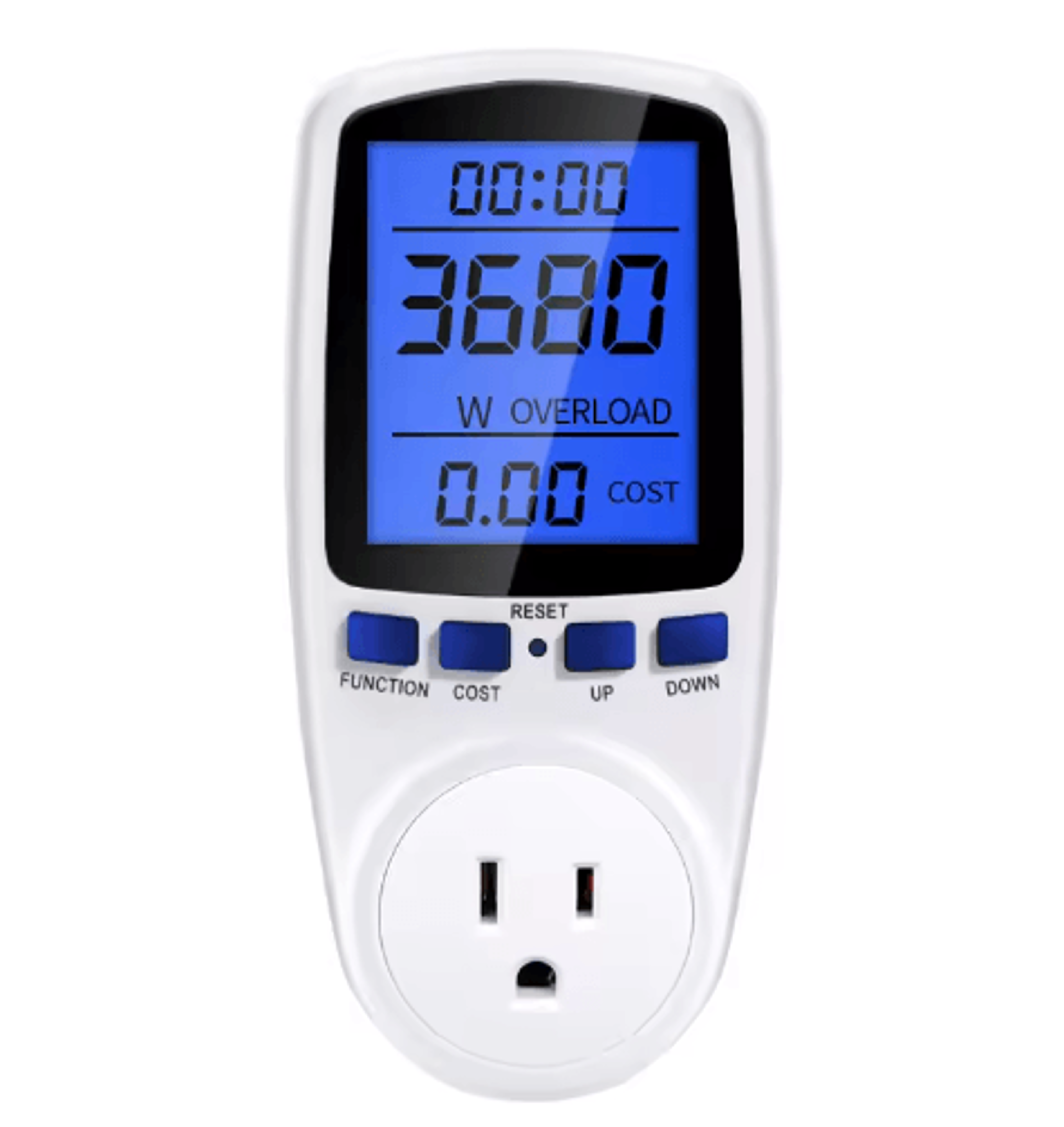 AC Digital Power Meter  LCD Wattmeter  KWh Electricity Monitor 2