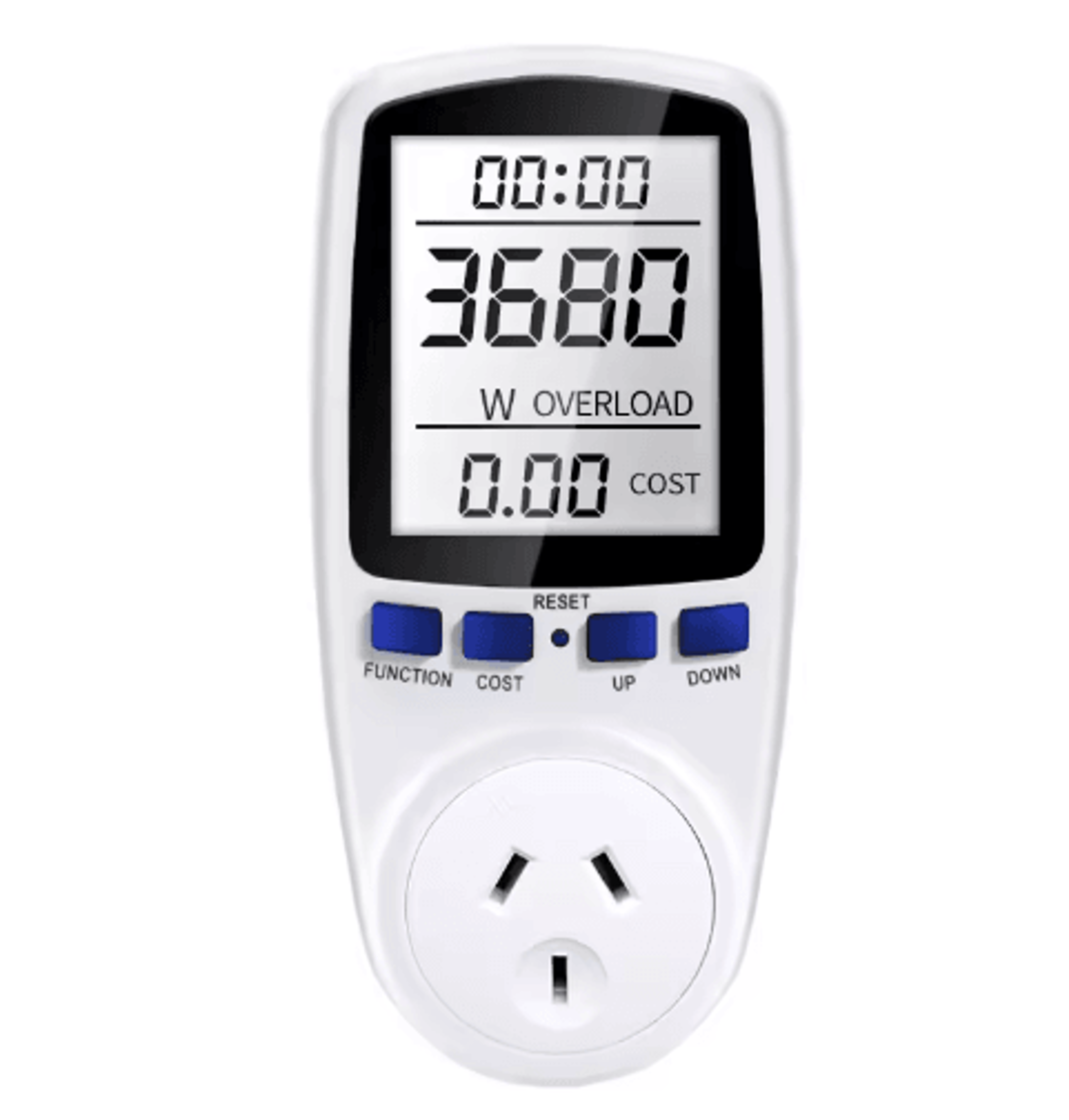 AC Digital Power Meter  LCD Wattmeter  KWh Electricity Monitor 7