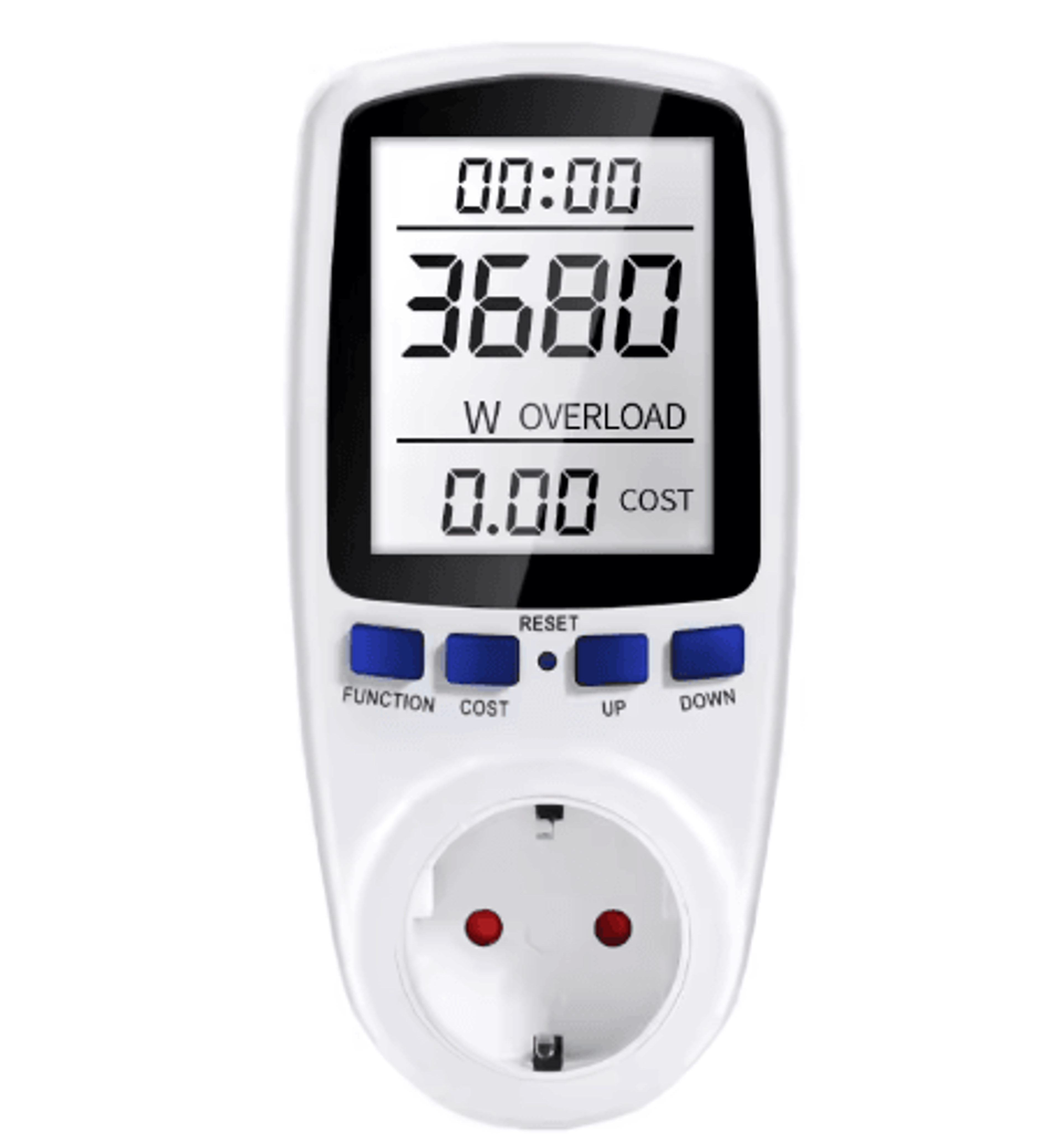 AC Digital Power Meter  LCD Wattmeter  KWh Electricity Monitor 9
