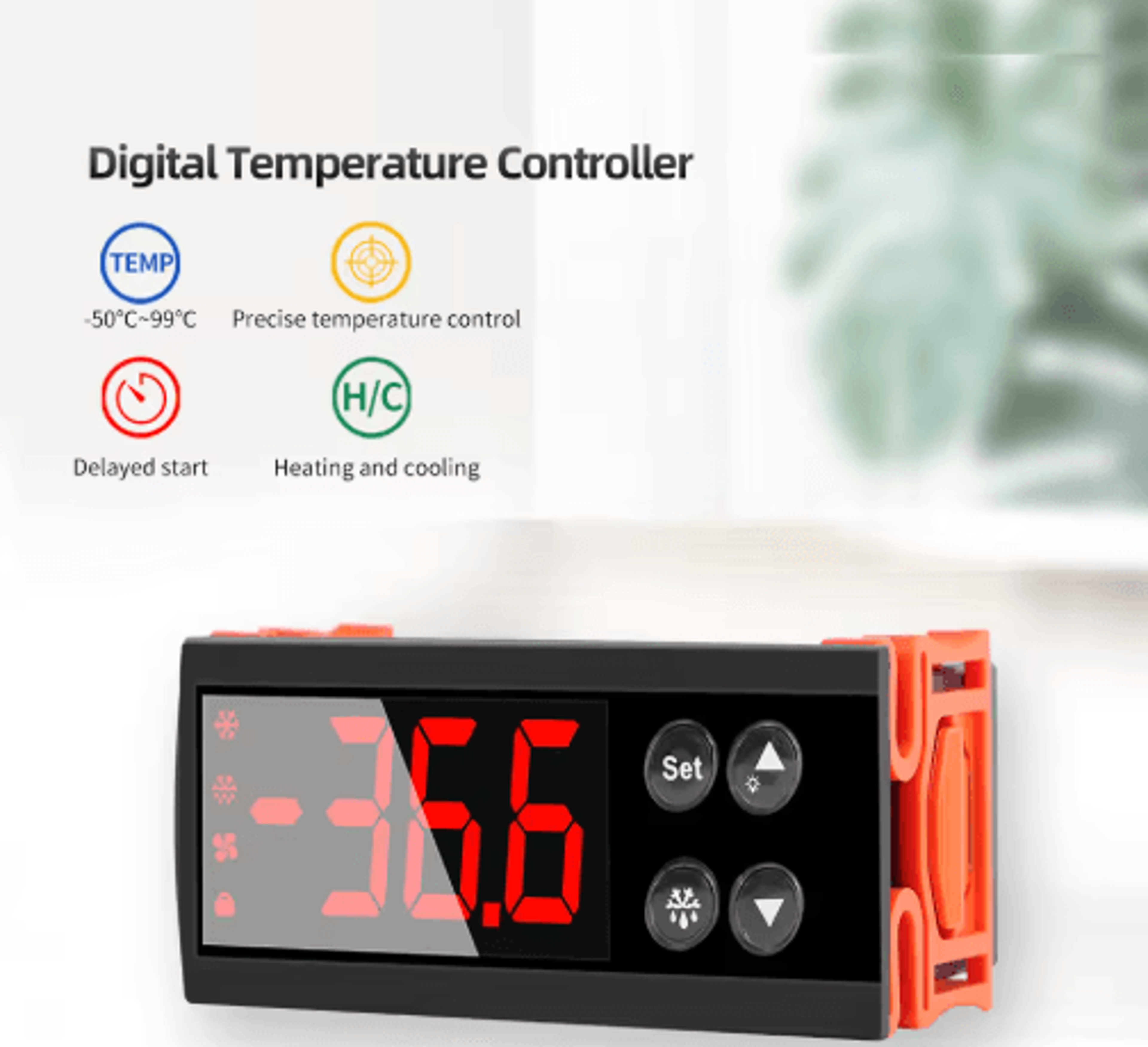 ECS961NEO Digital Thermostat  Temperature  Humidity Microcomputer Controller 0