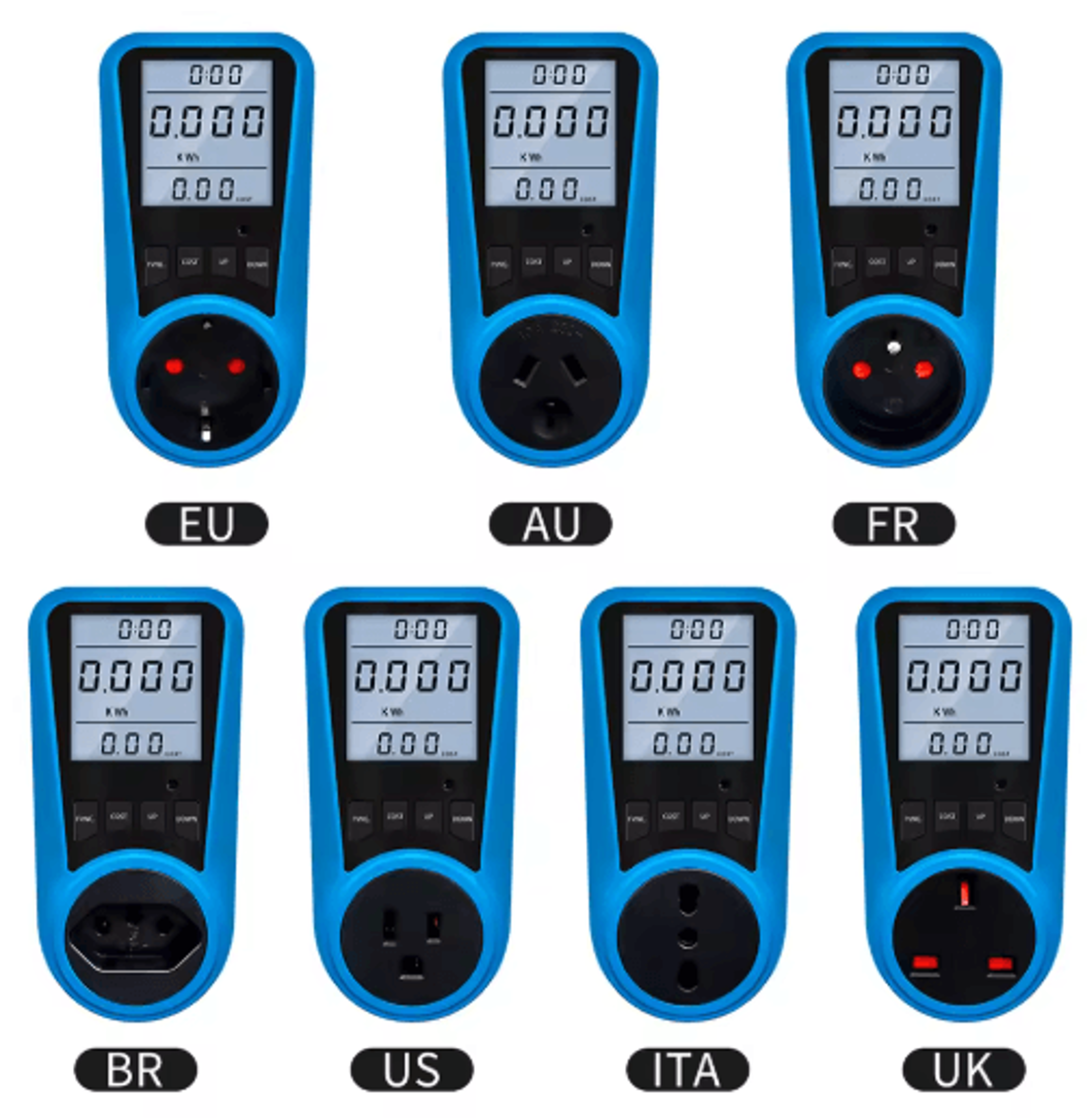 230V Digital Power Meter  AC Current Voltage  Energy Socket Analyzer 14