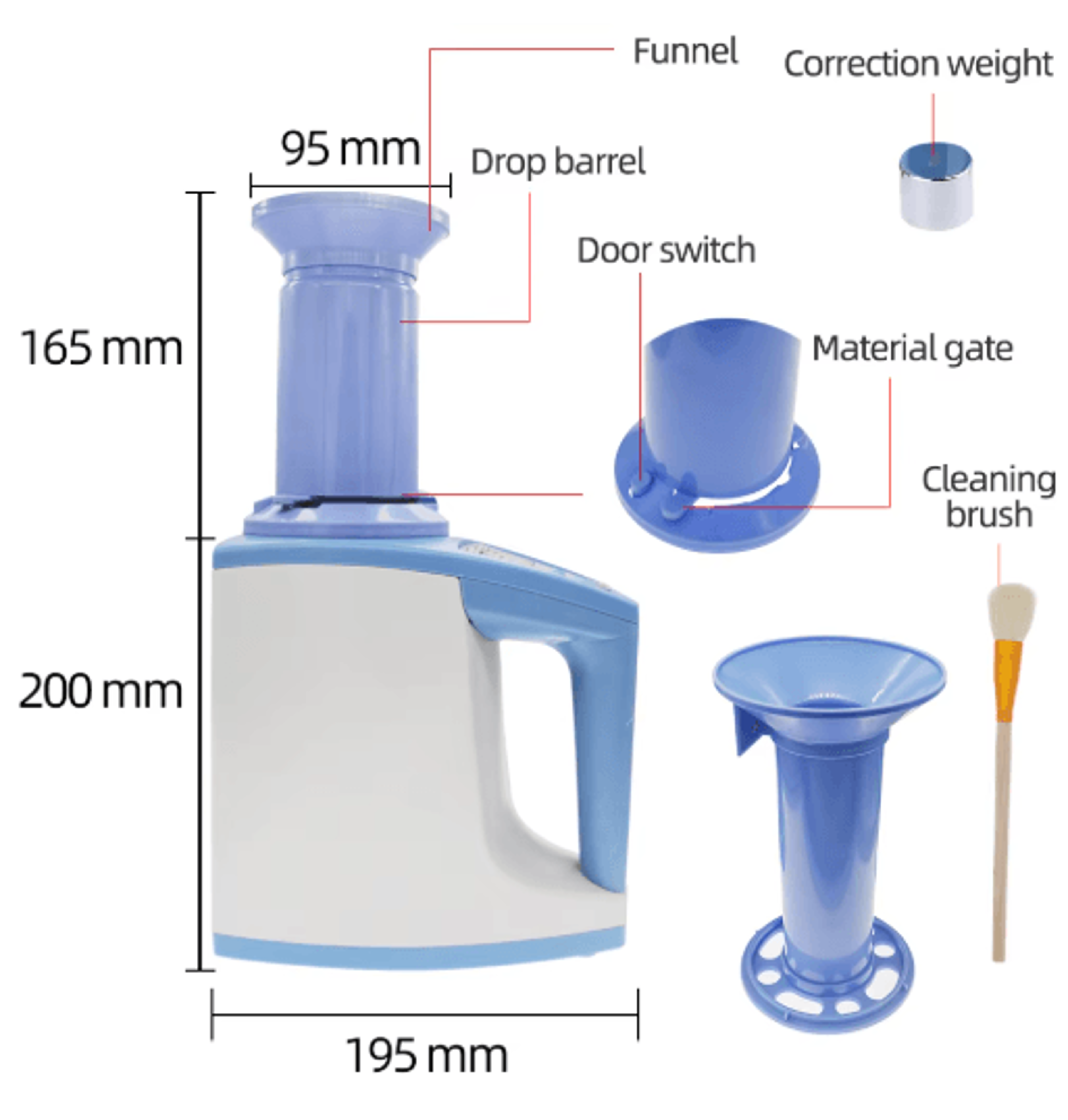 Digital Grain Moisture Meter  Tester For Corn Wheat Rice  Beans 4