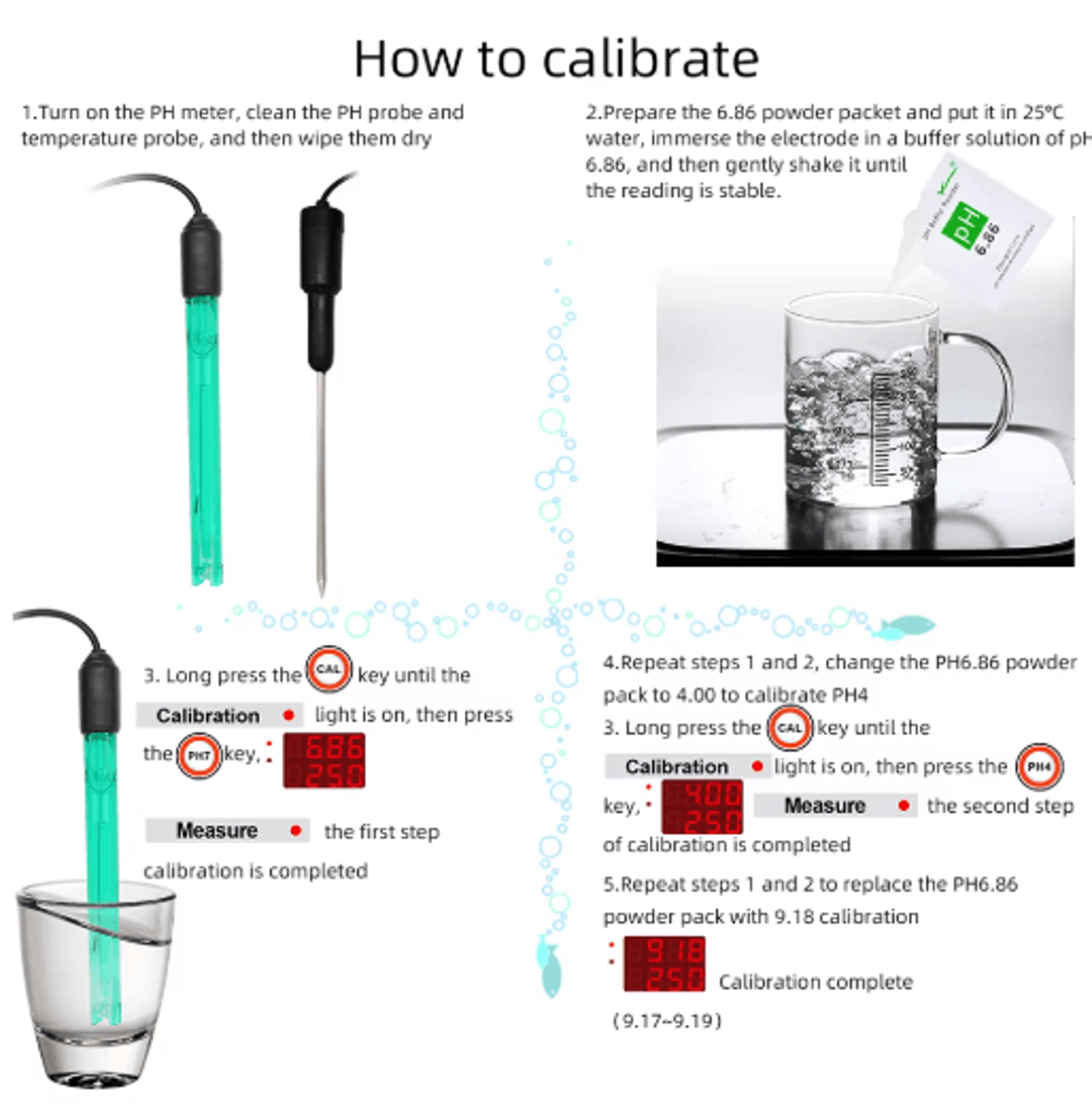 2in1 Digital PH  Temperature Meter  Desktop Water Quality Analyzer 1