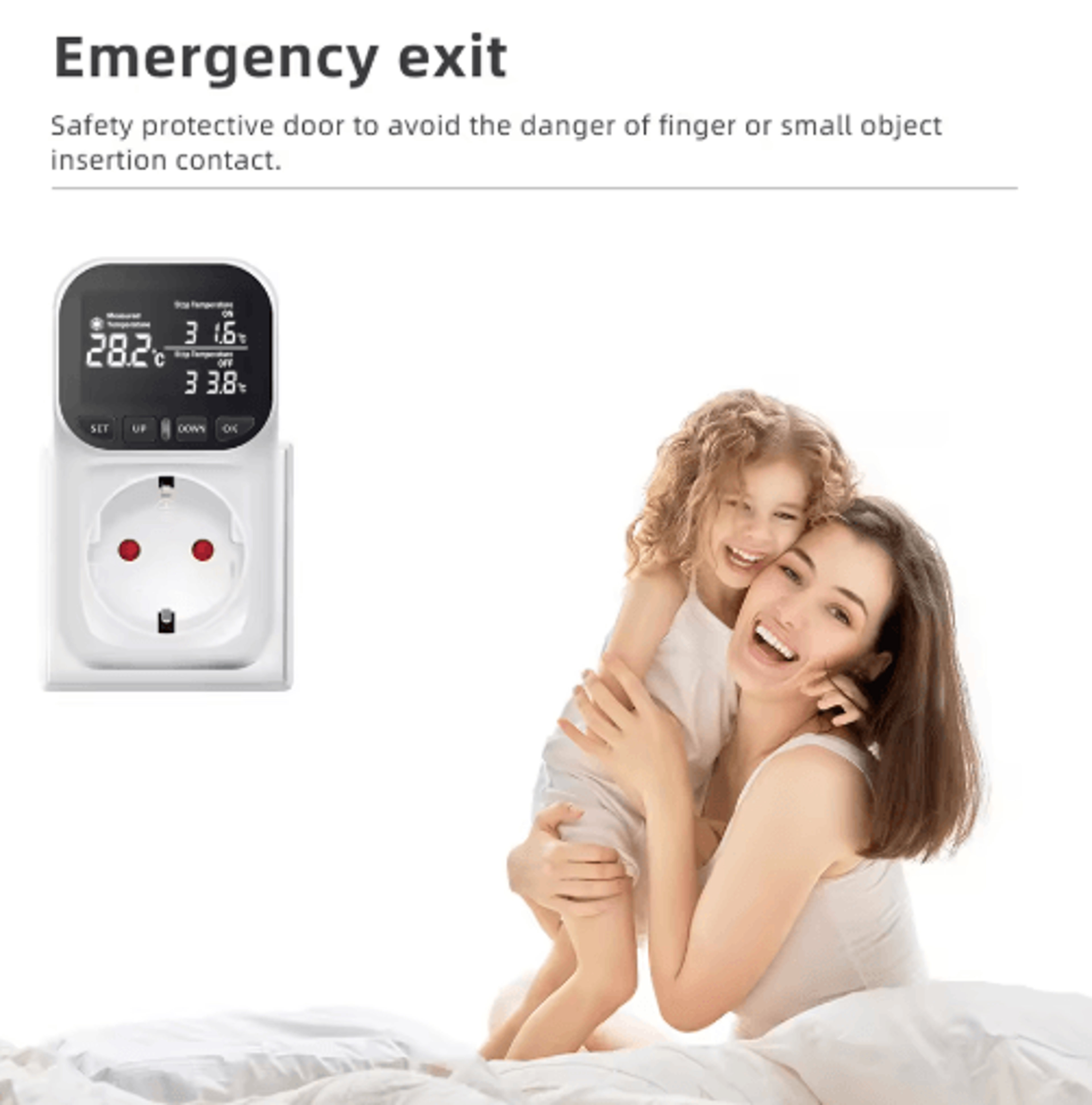 220V Digital Thermostat Socket  Heating  Cooling Temperature Controller With Timer 5