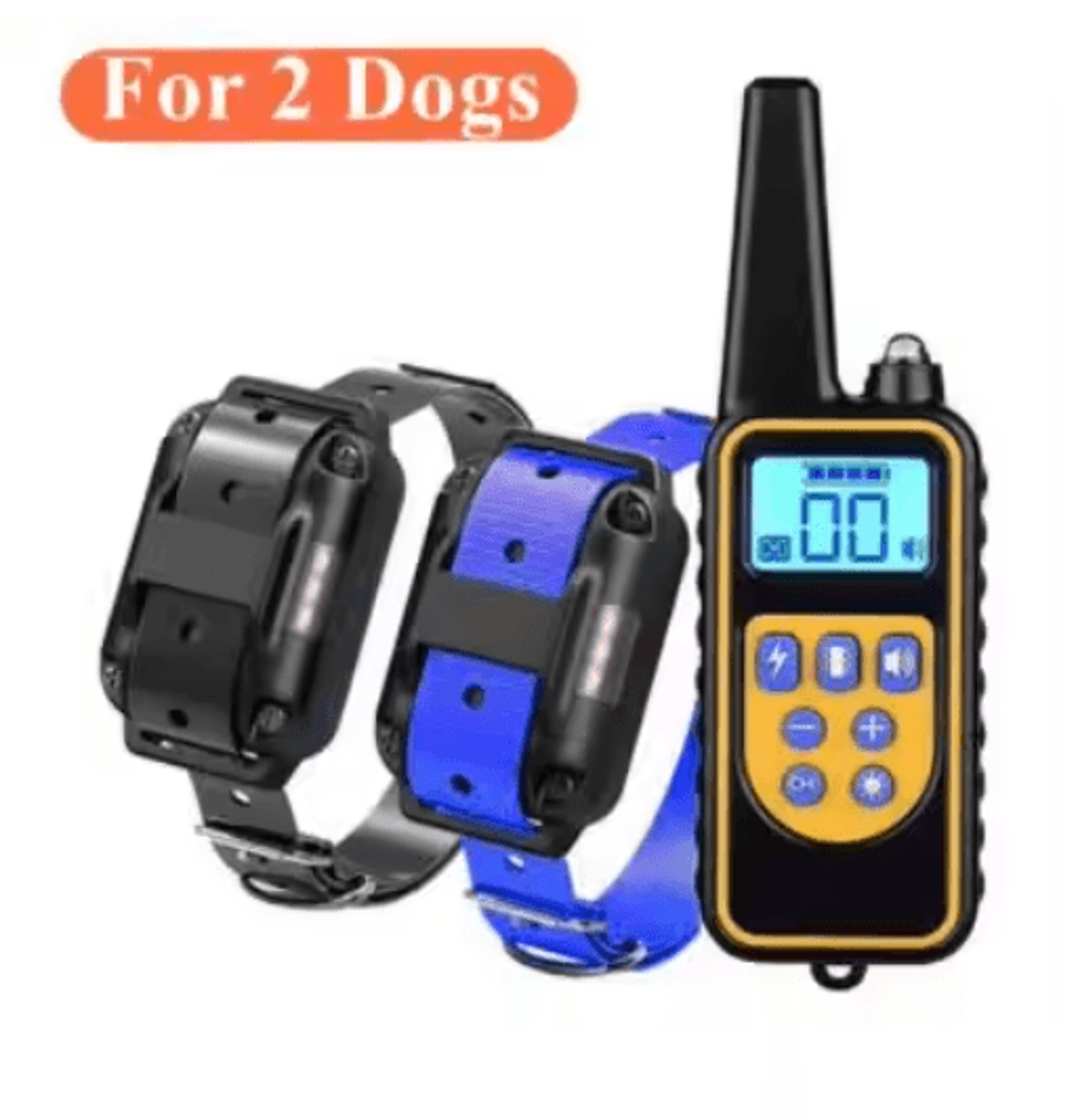 800m Remote Dog Training Collar  Rechargeable Waterproof Collar With LCD Display 1