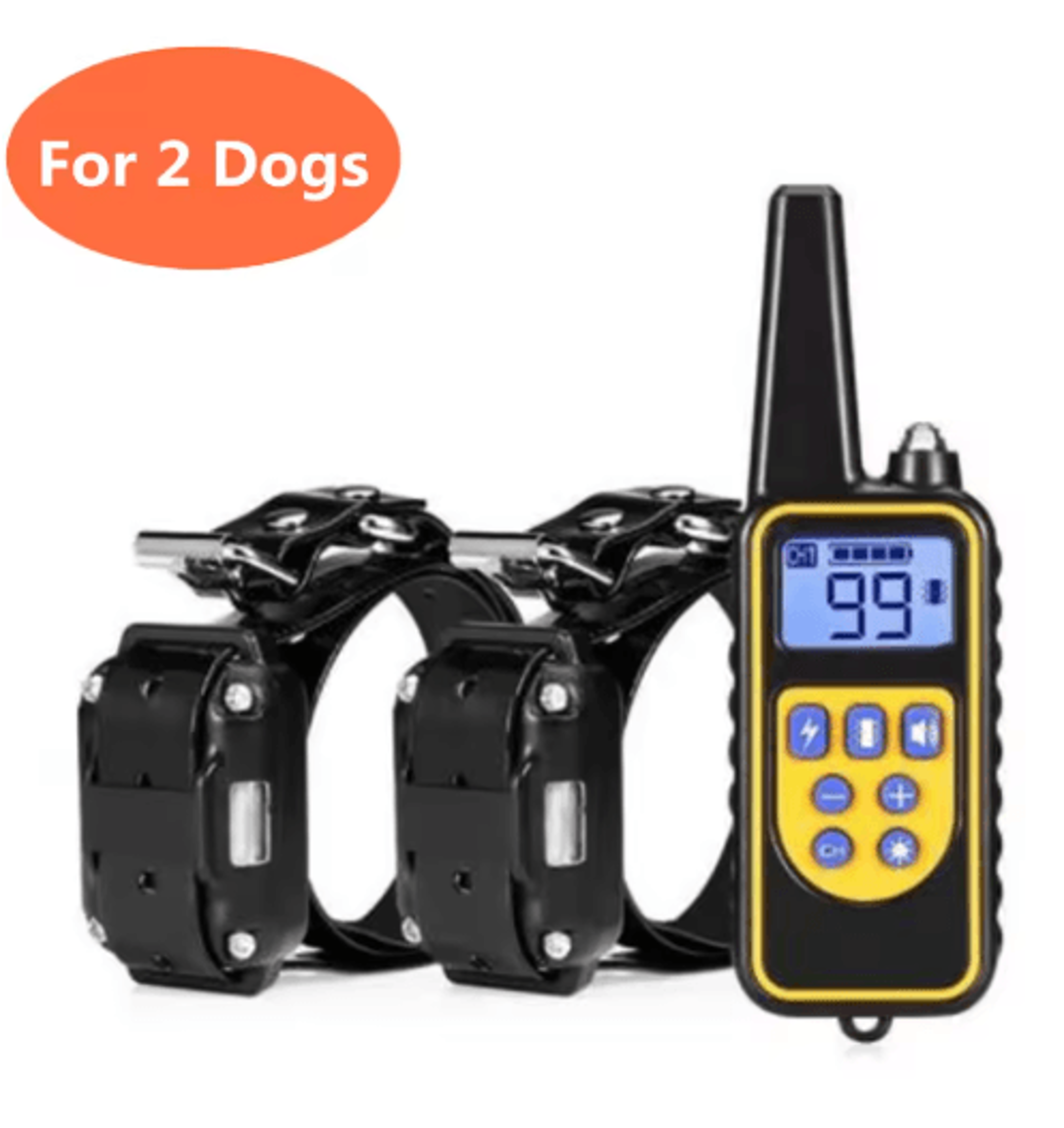 800m Remote Dog Training Collar  Rechargeable Waterproof Collar With LCD Display 3