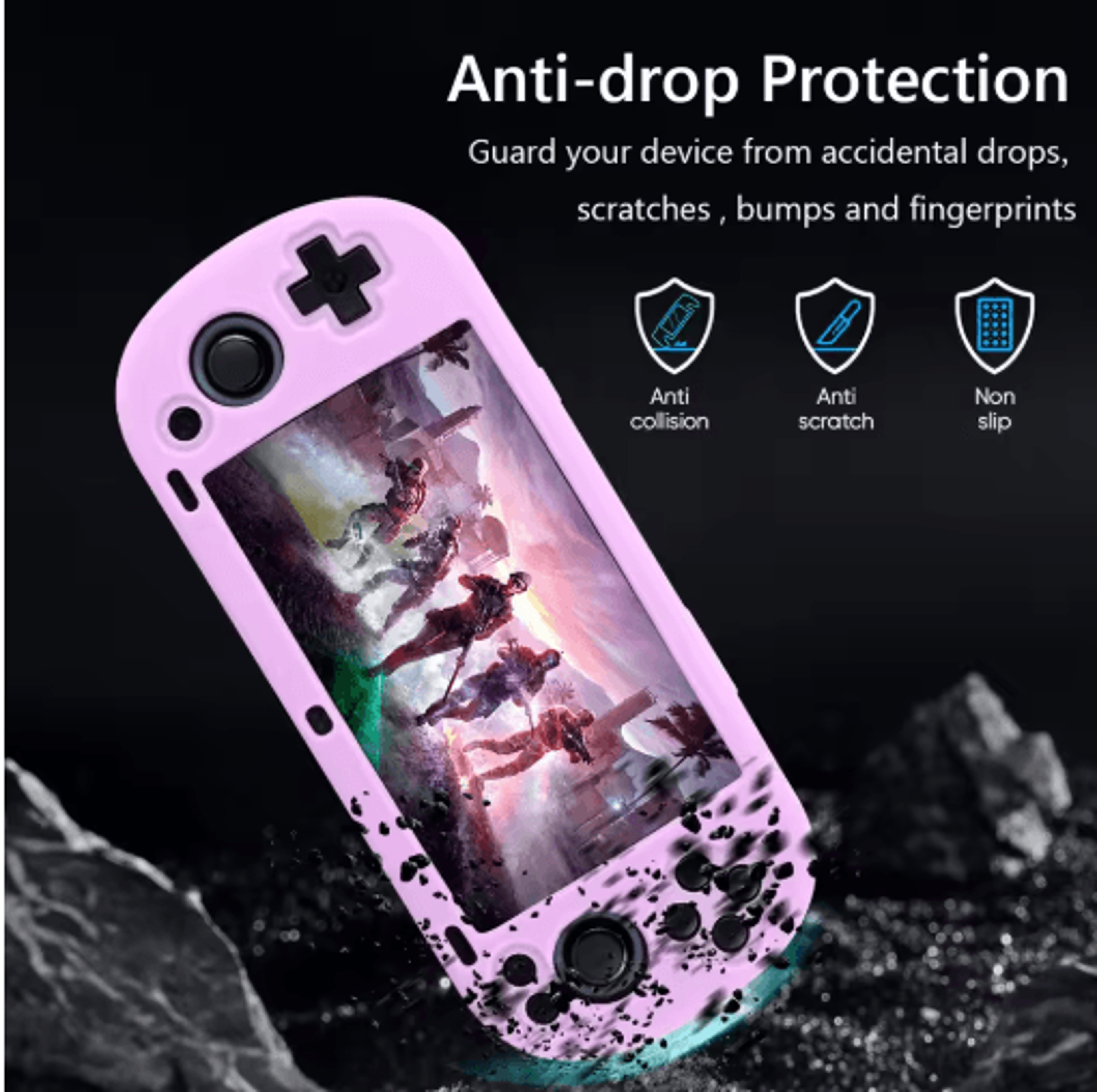 Trimui Smart Pro Silicone Case  Shockproof Protective 5Inch Console Cover 7
