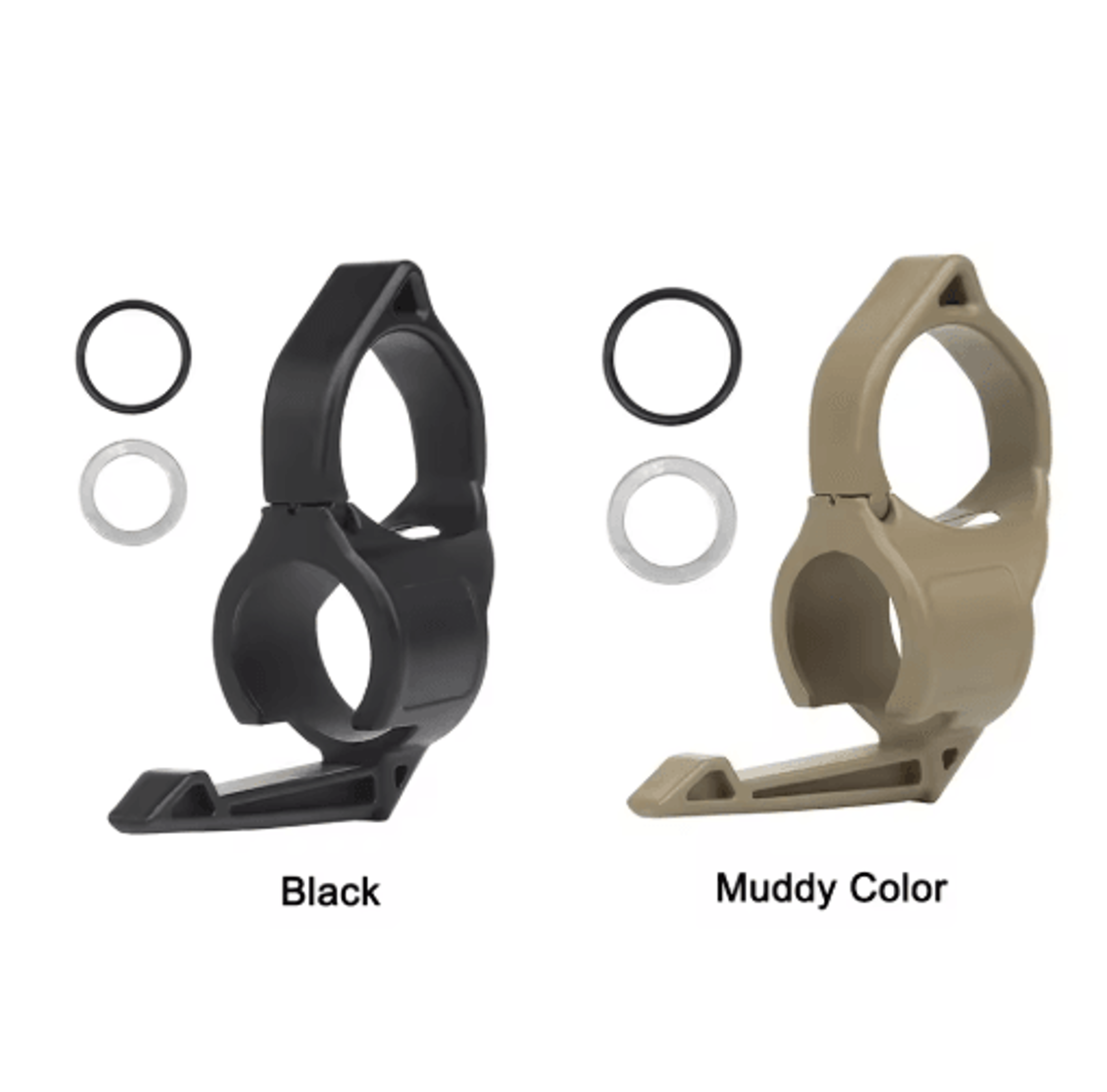 Multifunction Flashlight Finger Ring  Portable Pocket Clip Adapter 0
