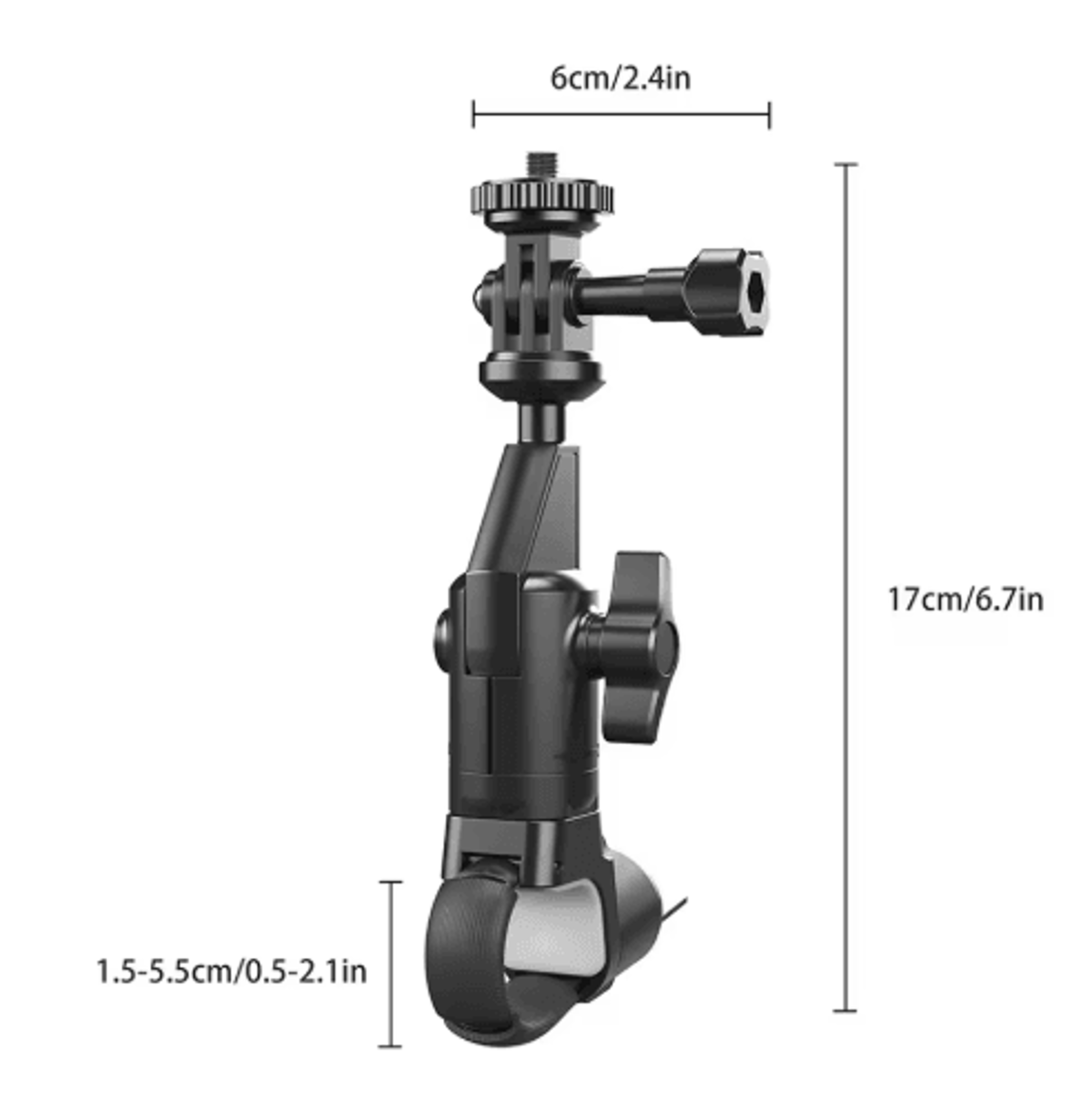 Action Camera Handlebar Mount  Motorcycle  Bicycle Mirror Bracket 1