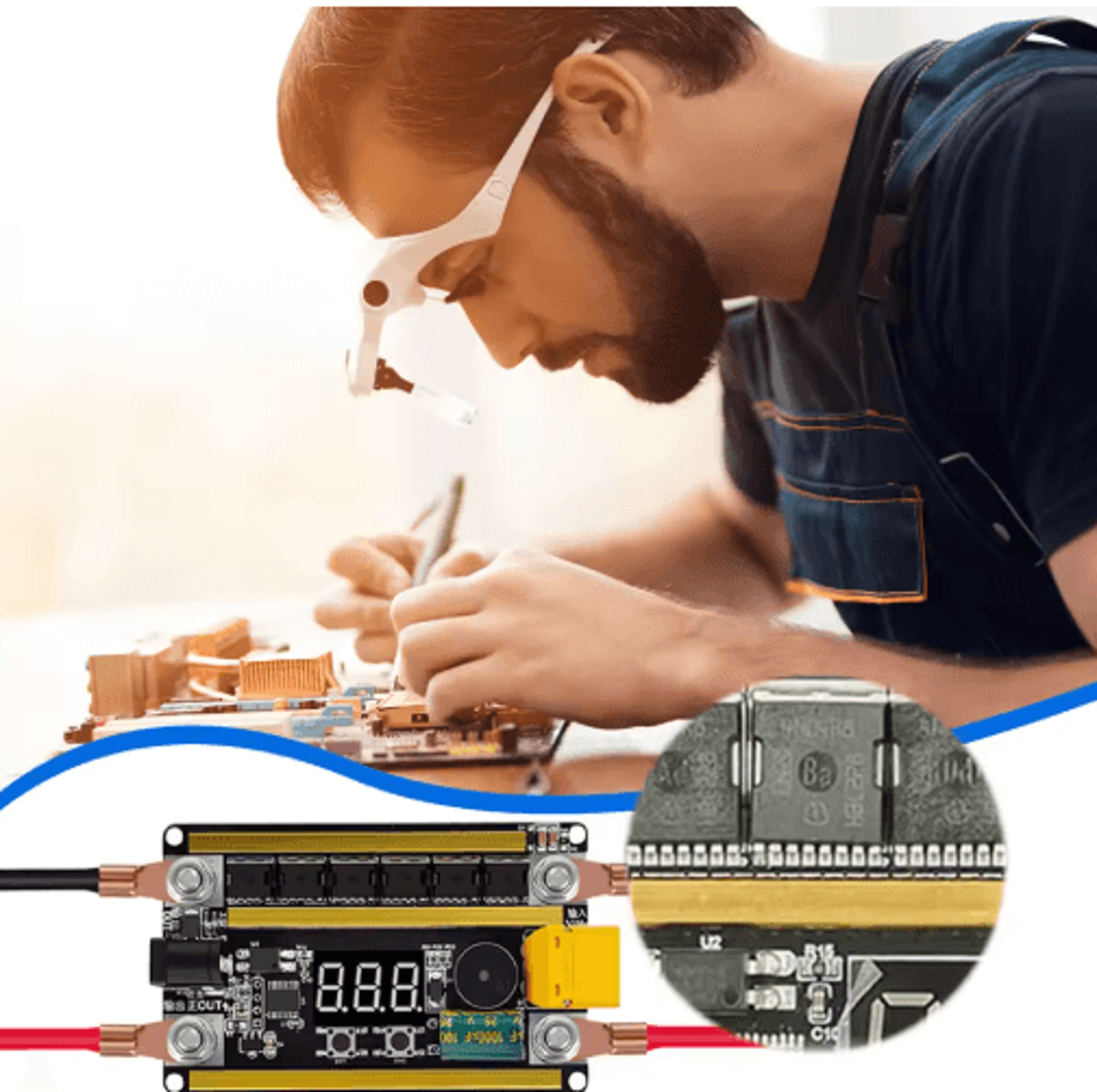 DIY 12V Spot Welder  99Level Adjustable Control Board For 18650 Batteries 6