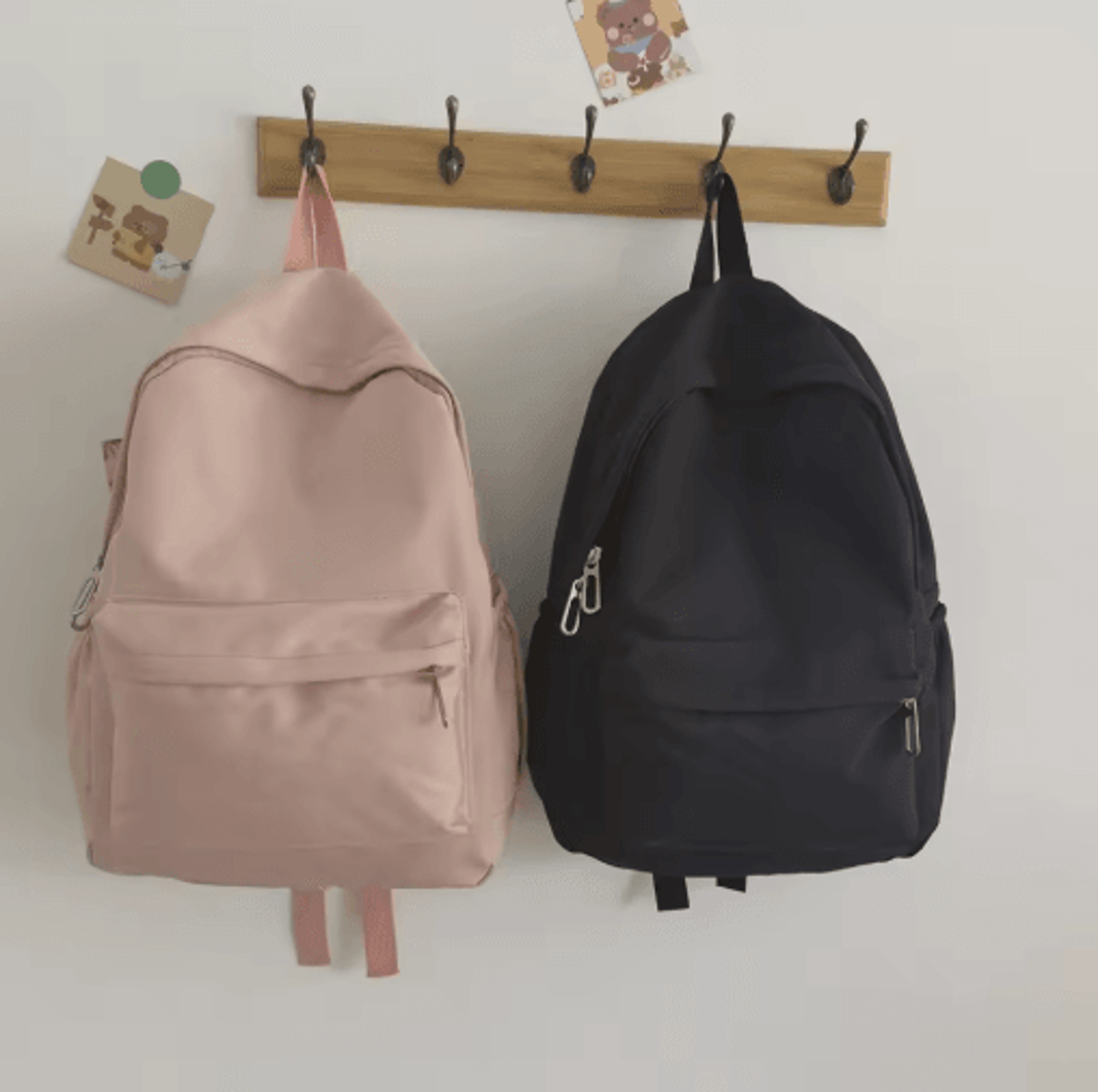 Womens Nylon Backpack  Large Capacity Casual School  Shopping Bag 0