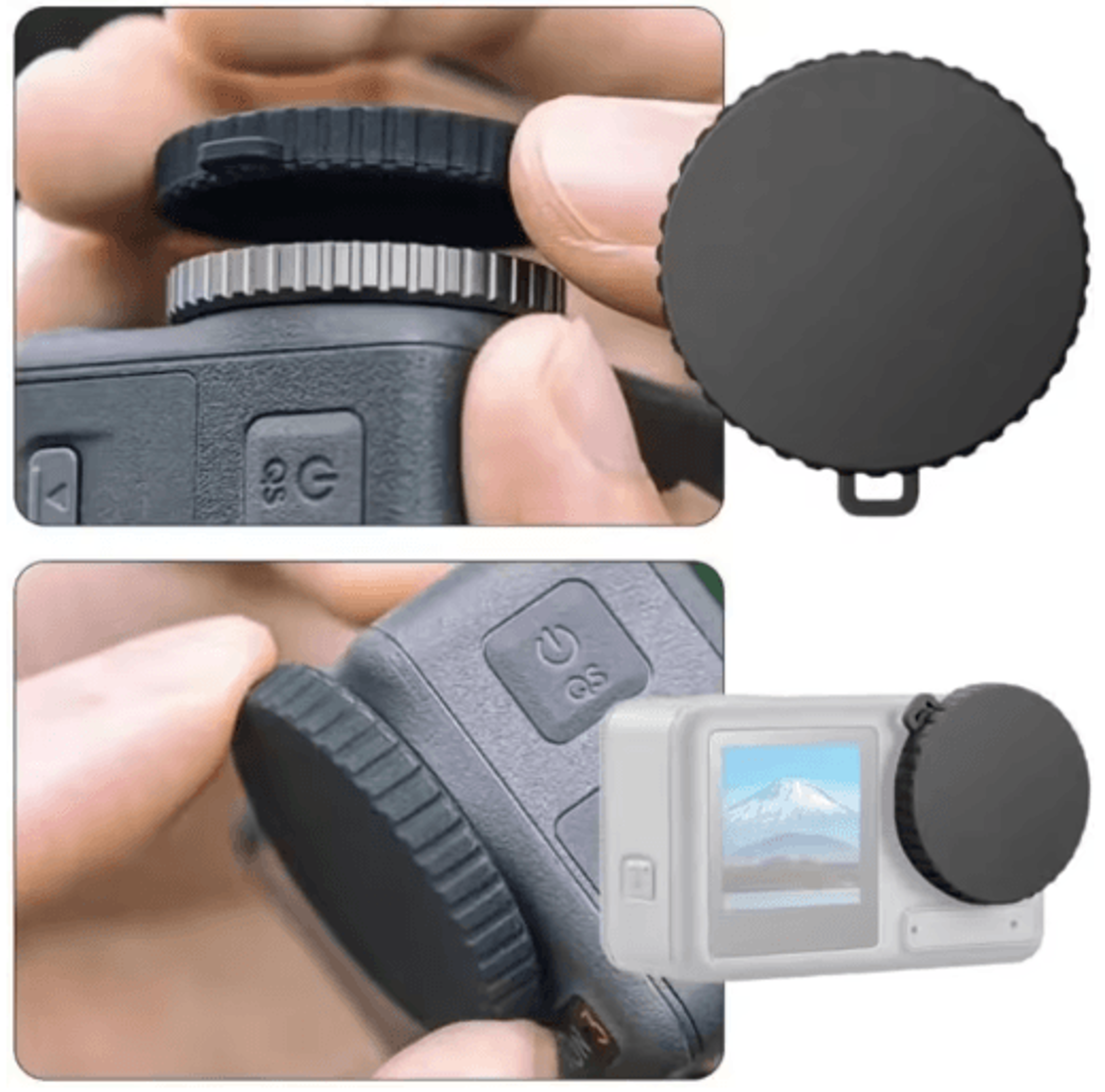 Silicone Protective Case For DJI Osmo Action 6  Flexible Lens Cap  Scratch Guard 3