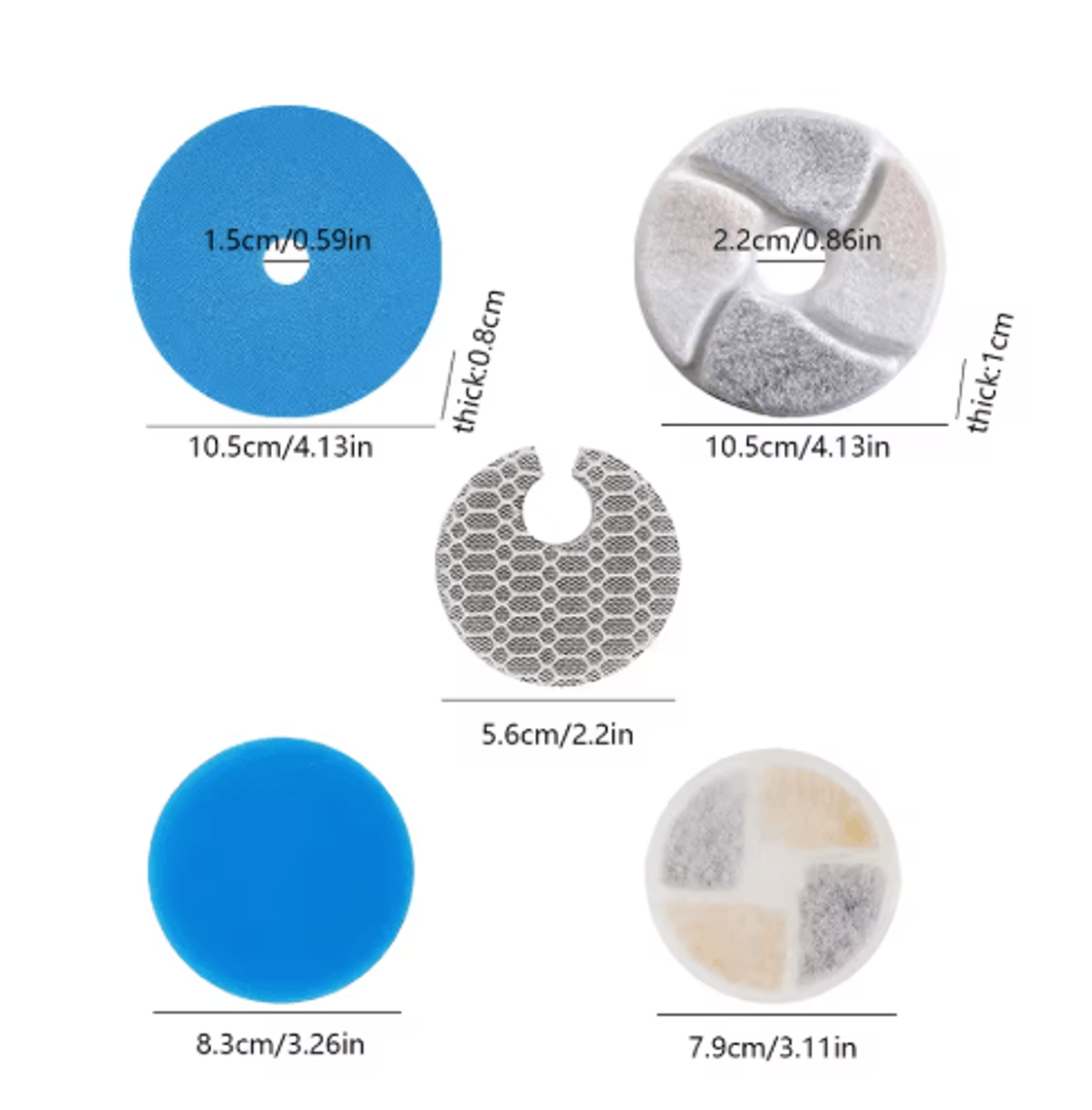 Pet Water Fountain Replacement Filter  Cotton Sheet For Cat Water Dispensers 6