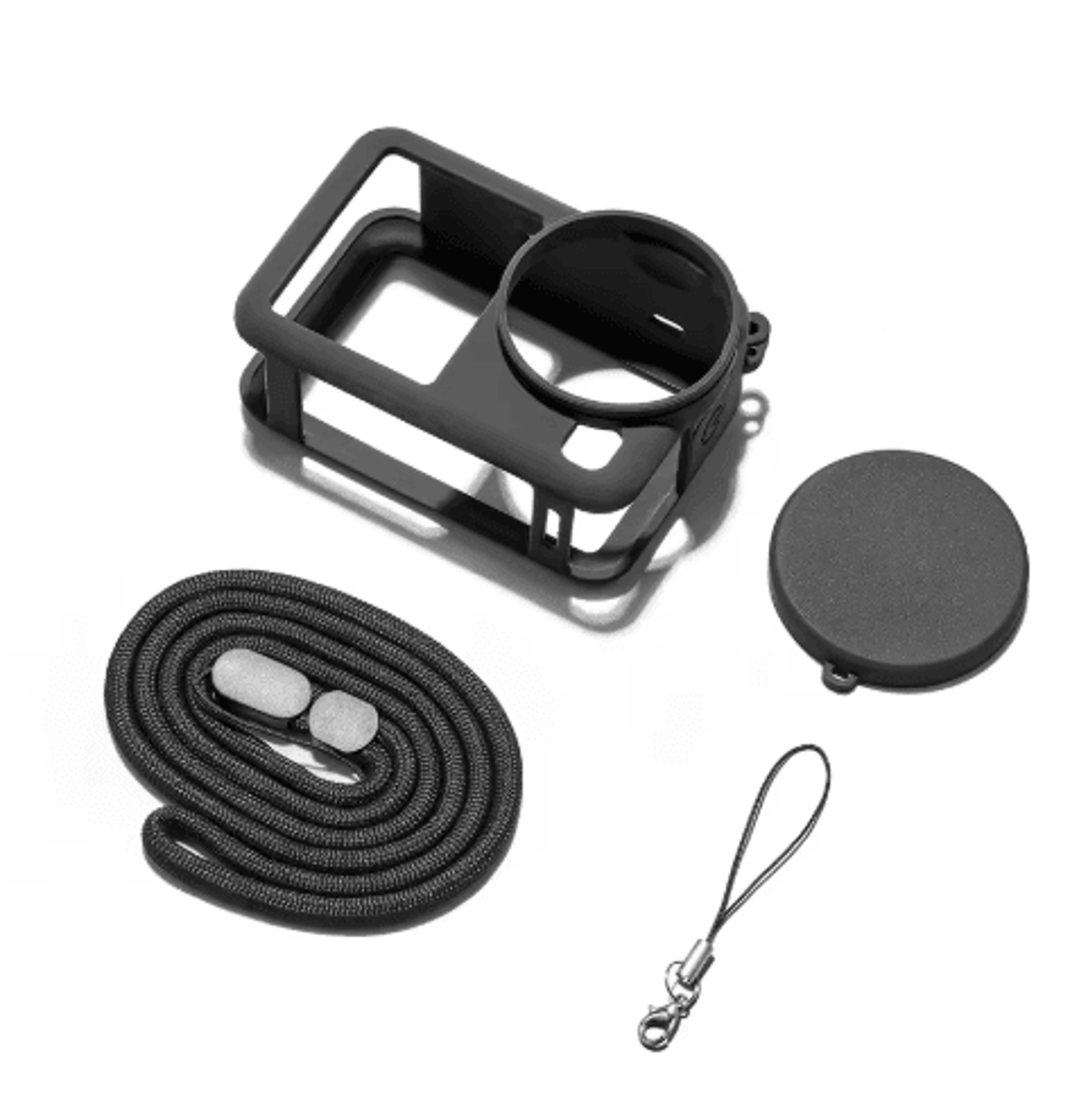 Silicone Protective Case For DJI Osmo Action 6  Lens Cap  Lanyard Cover 0