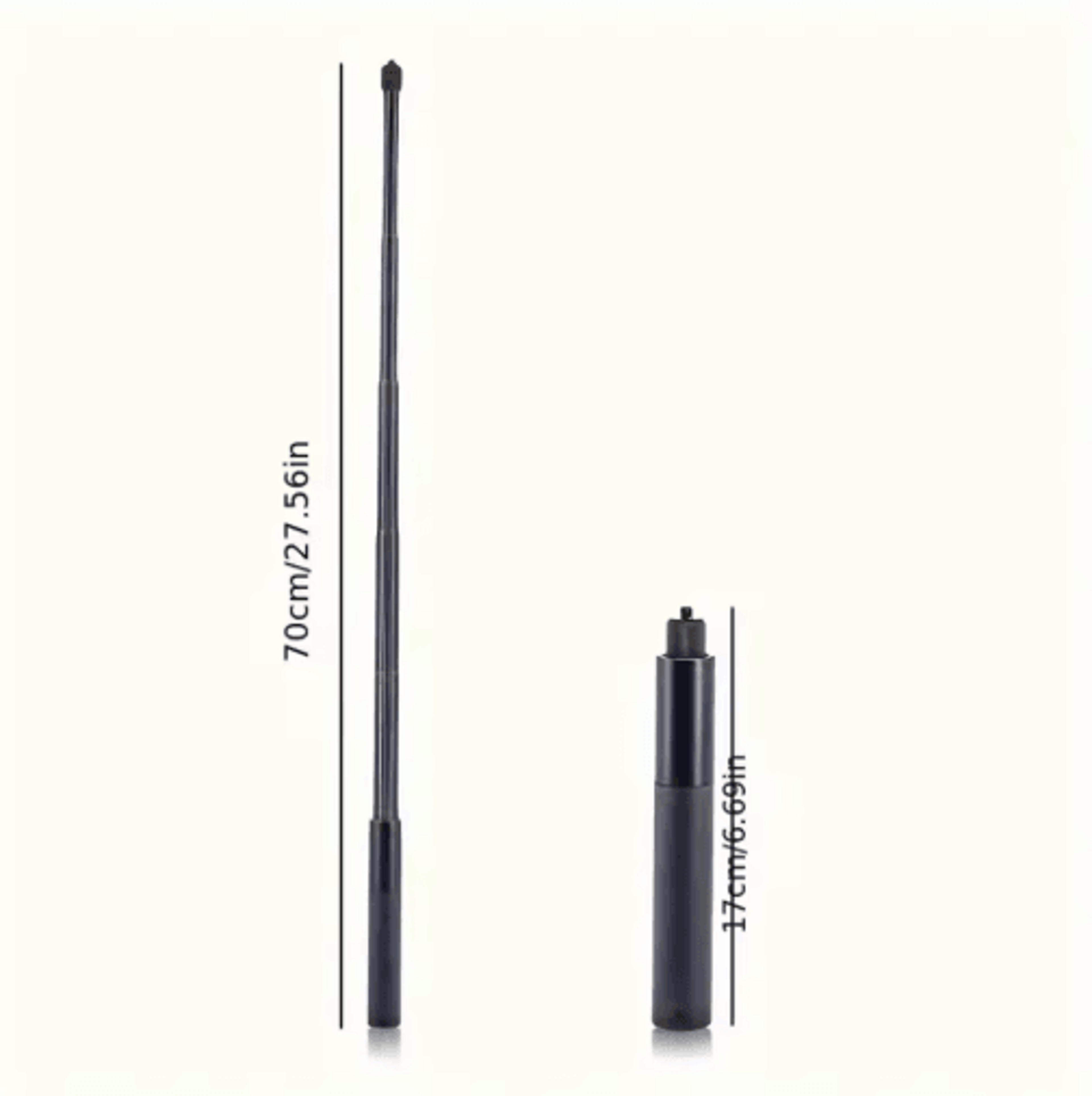 70cm Invisible Selfie Stick  Compact Extension Pole For Insta360 Cameras 1