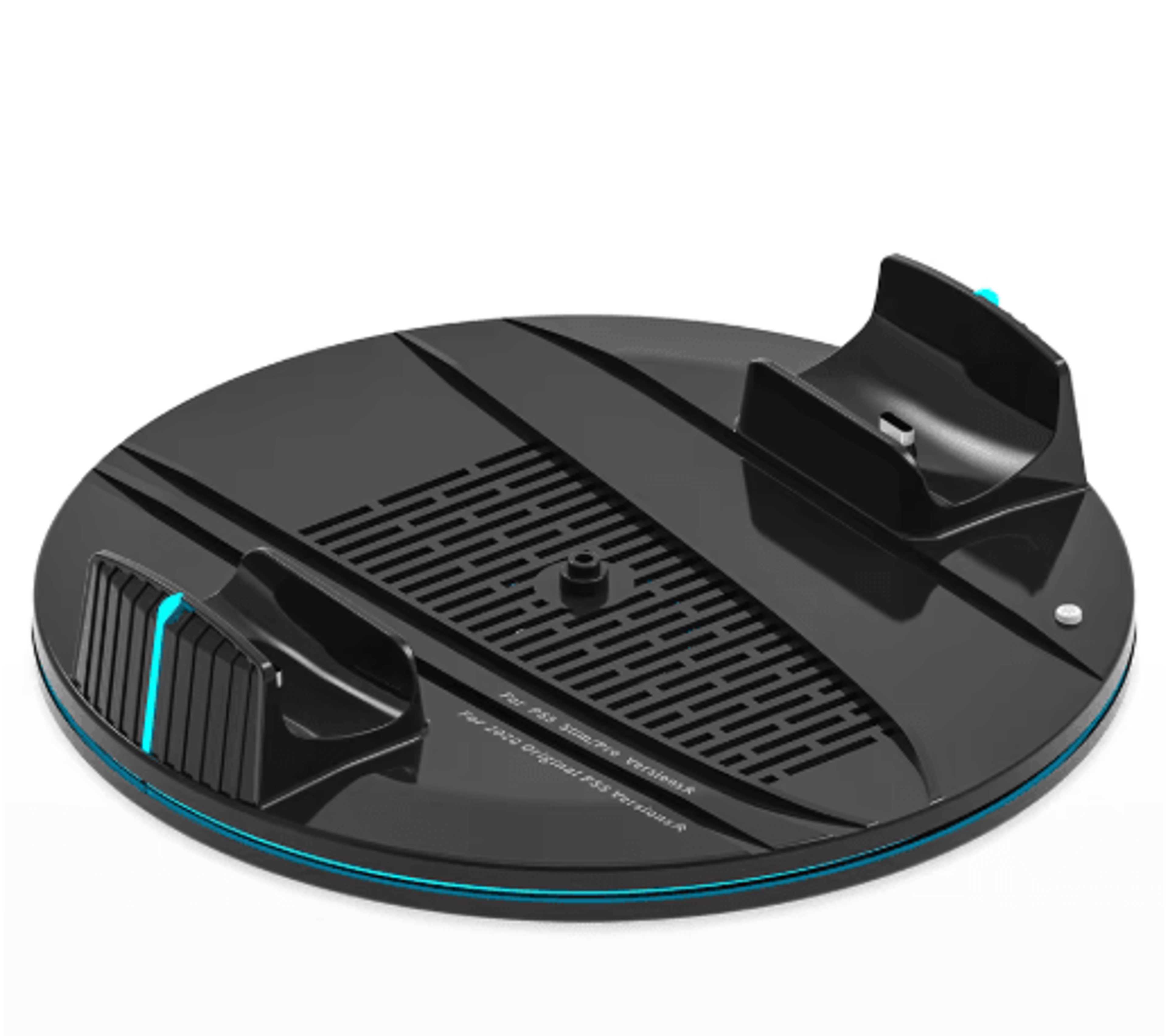 PS5 Cooling  Charging Stand  Dual Controller Dock With RGB  Headphone Hook 2