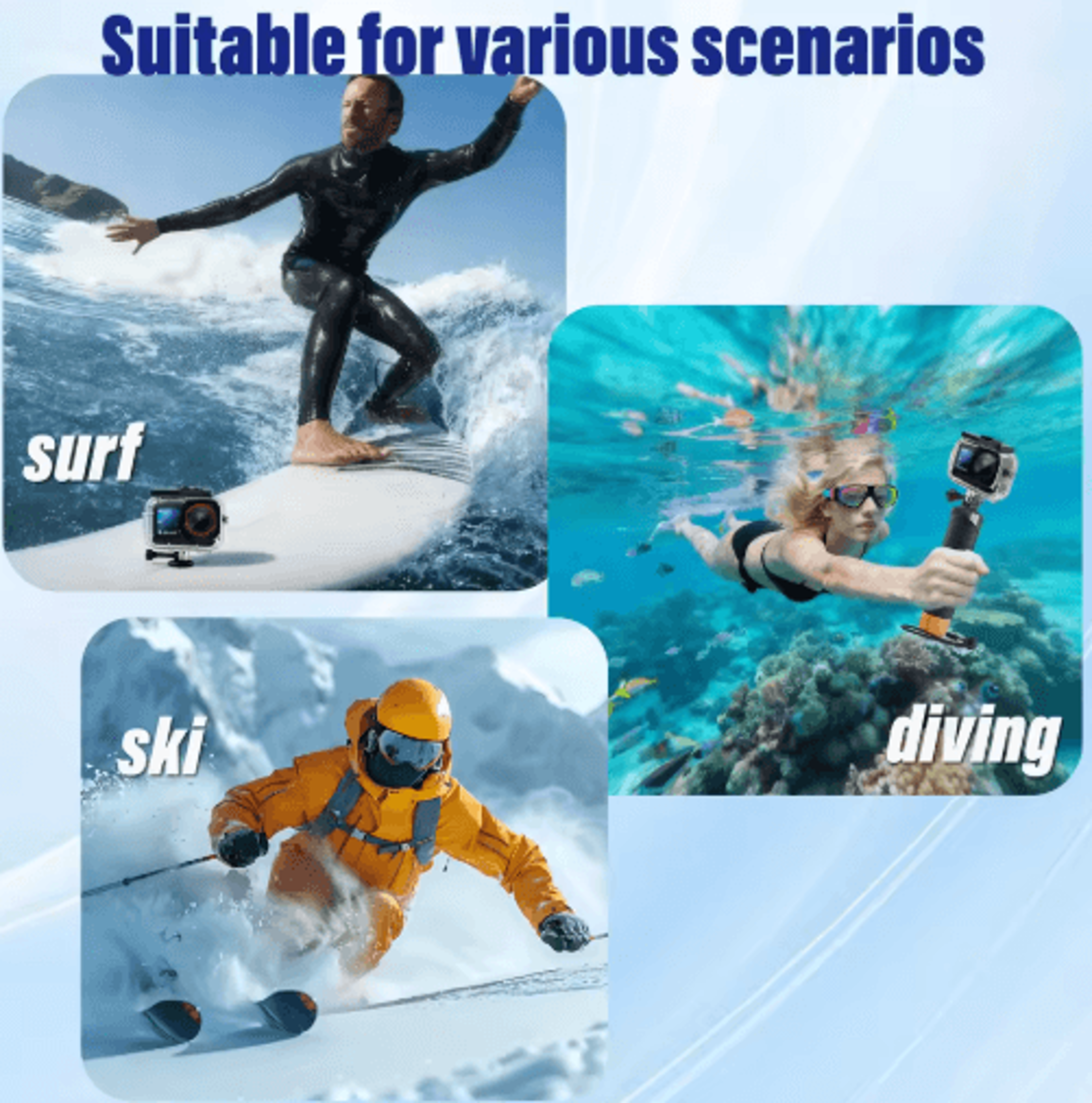 70M Waterproof Case For DJI Action 6  Deep Diving Protective Housing 3