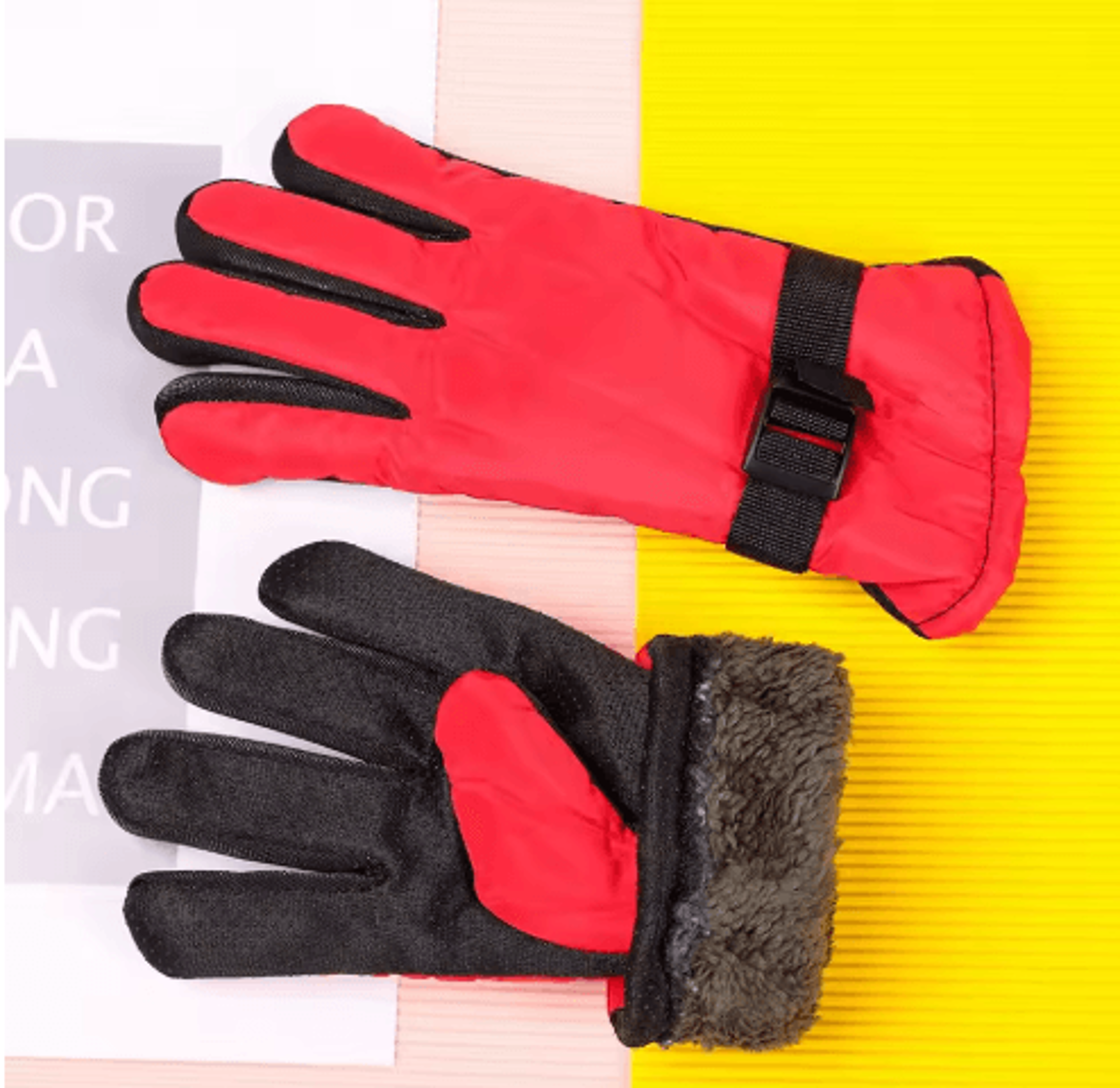 Waterproof Winter Ski Gloves  Warm Snow Mittens For Kids  Adults 6