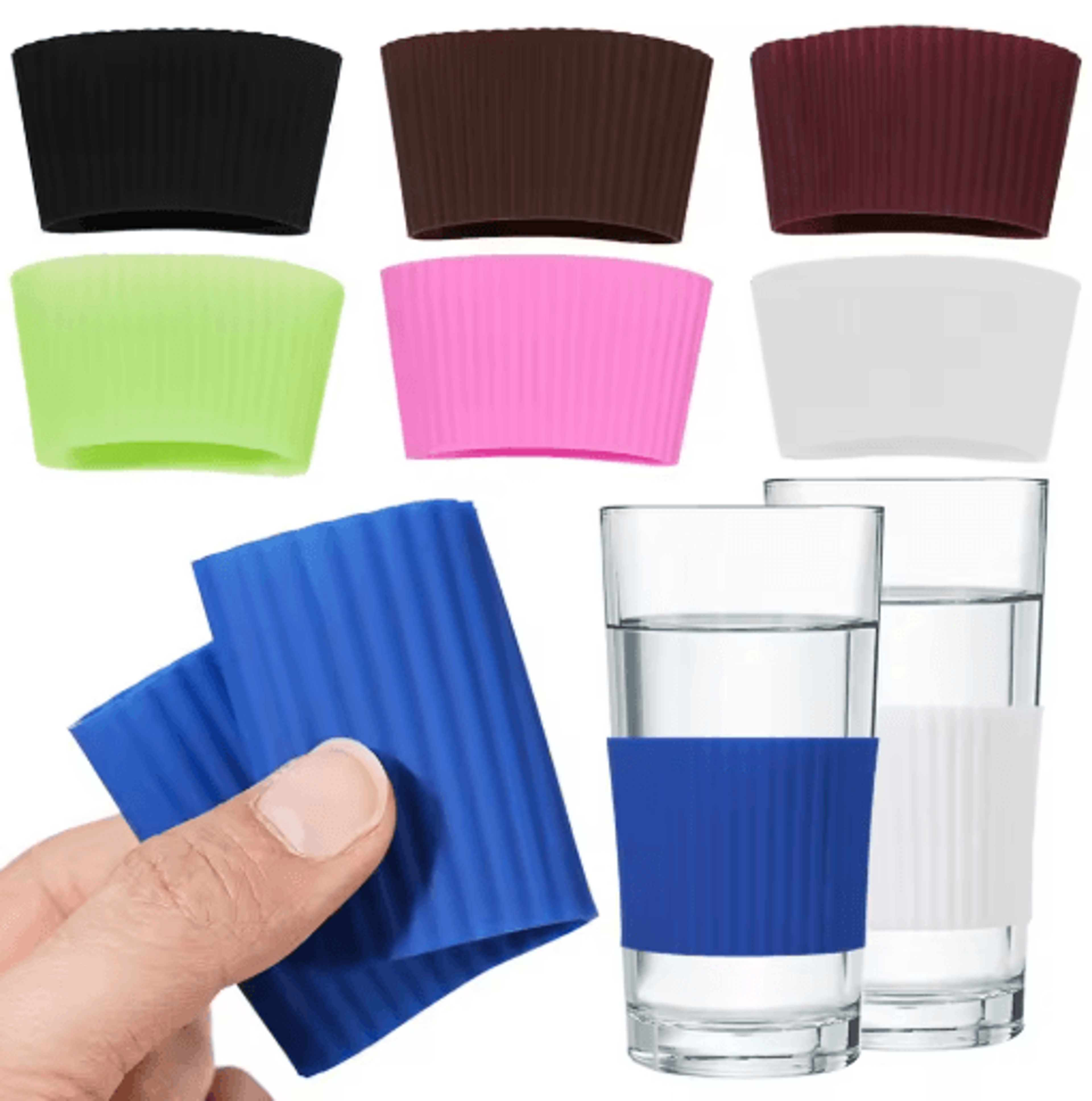 Silicone Cup Sleeve  Coaster  Insulated Bottle Cover And Table Mat 0