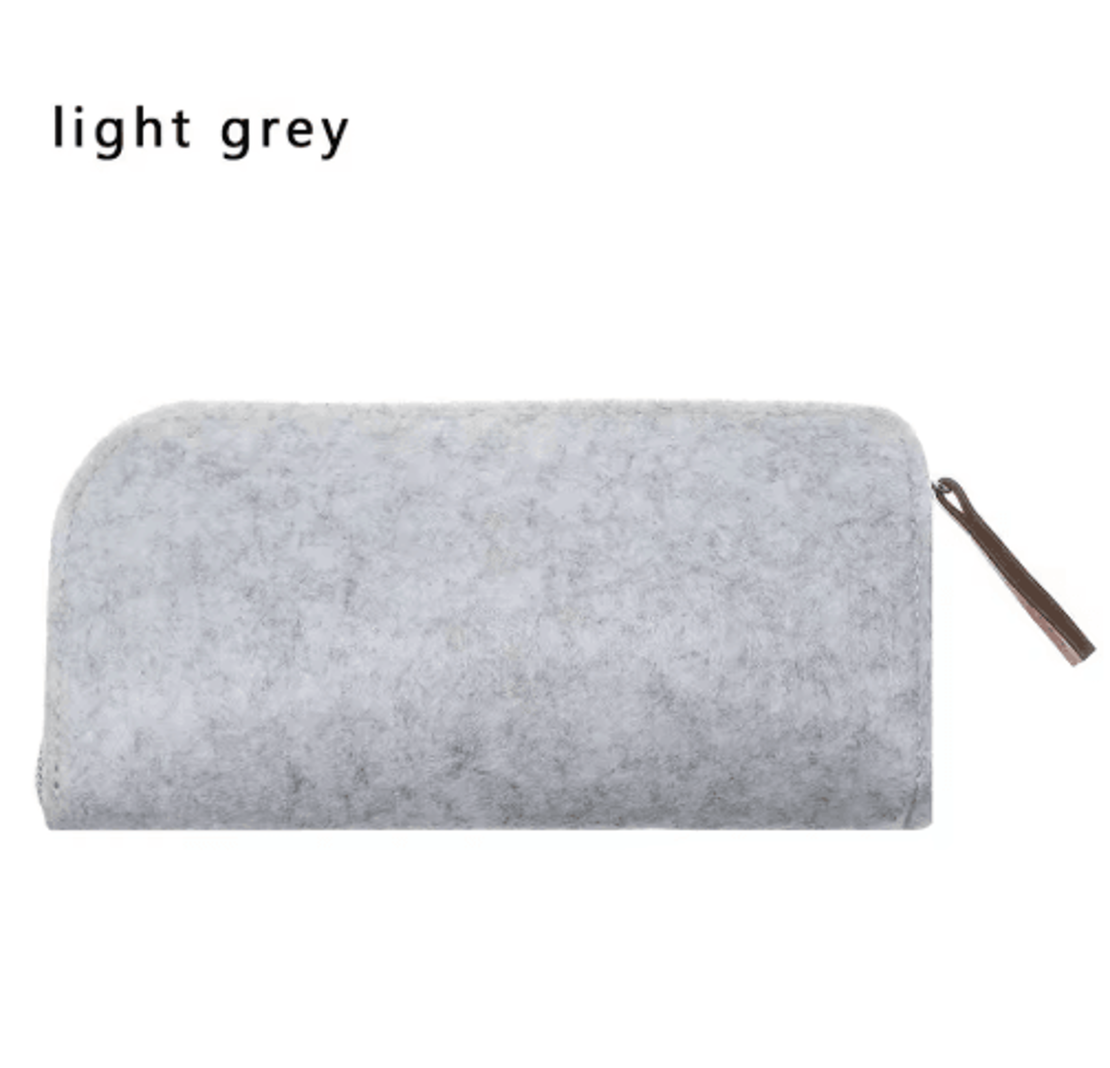 Wool Felt Glasses Case  Soft Zipper Eyewear Pouch 4