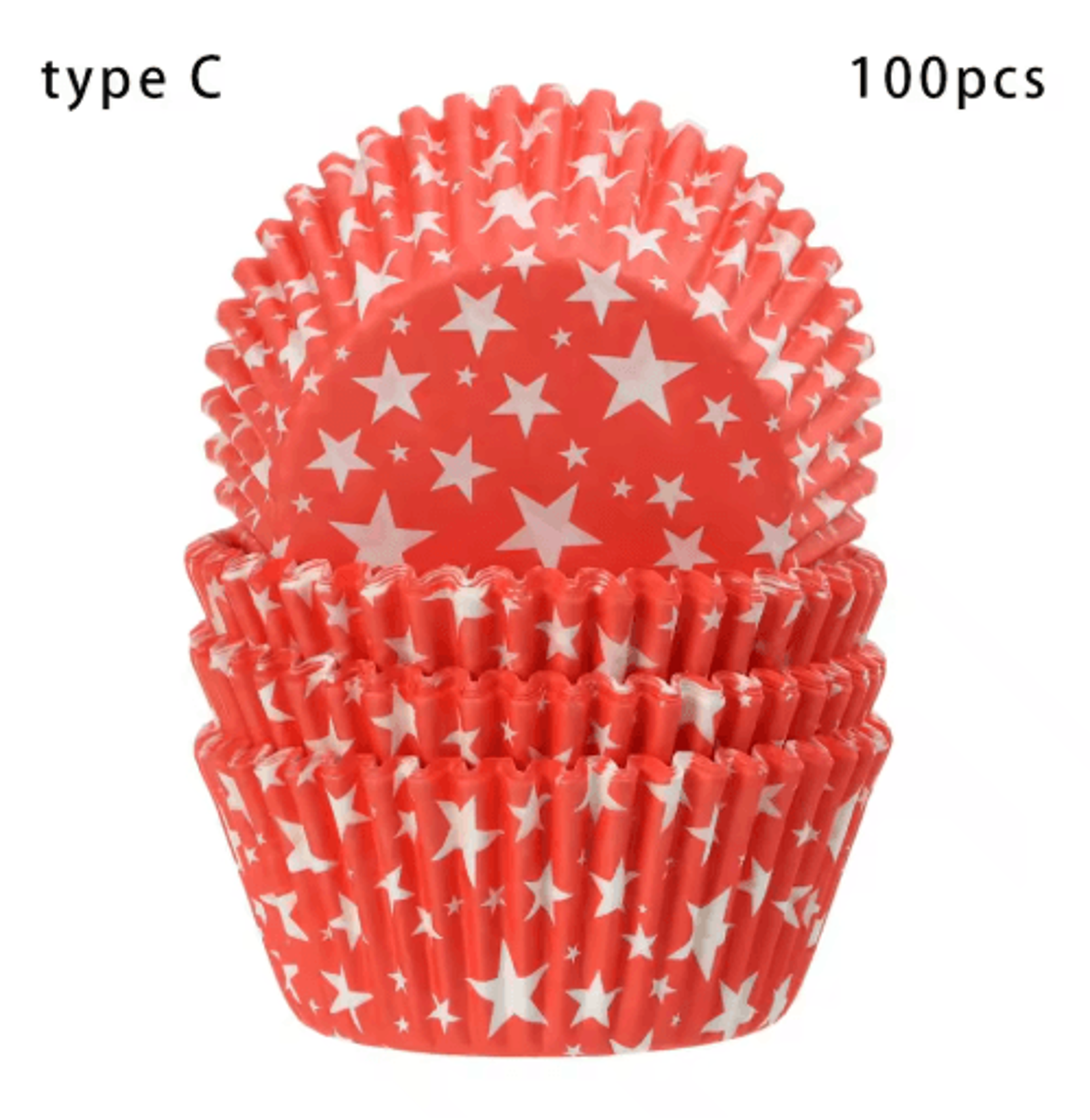 100PCS Cupcake Liners  OilProof Paper Muffin Baking Cups 9