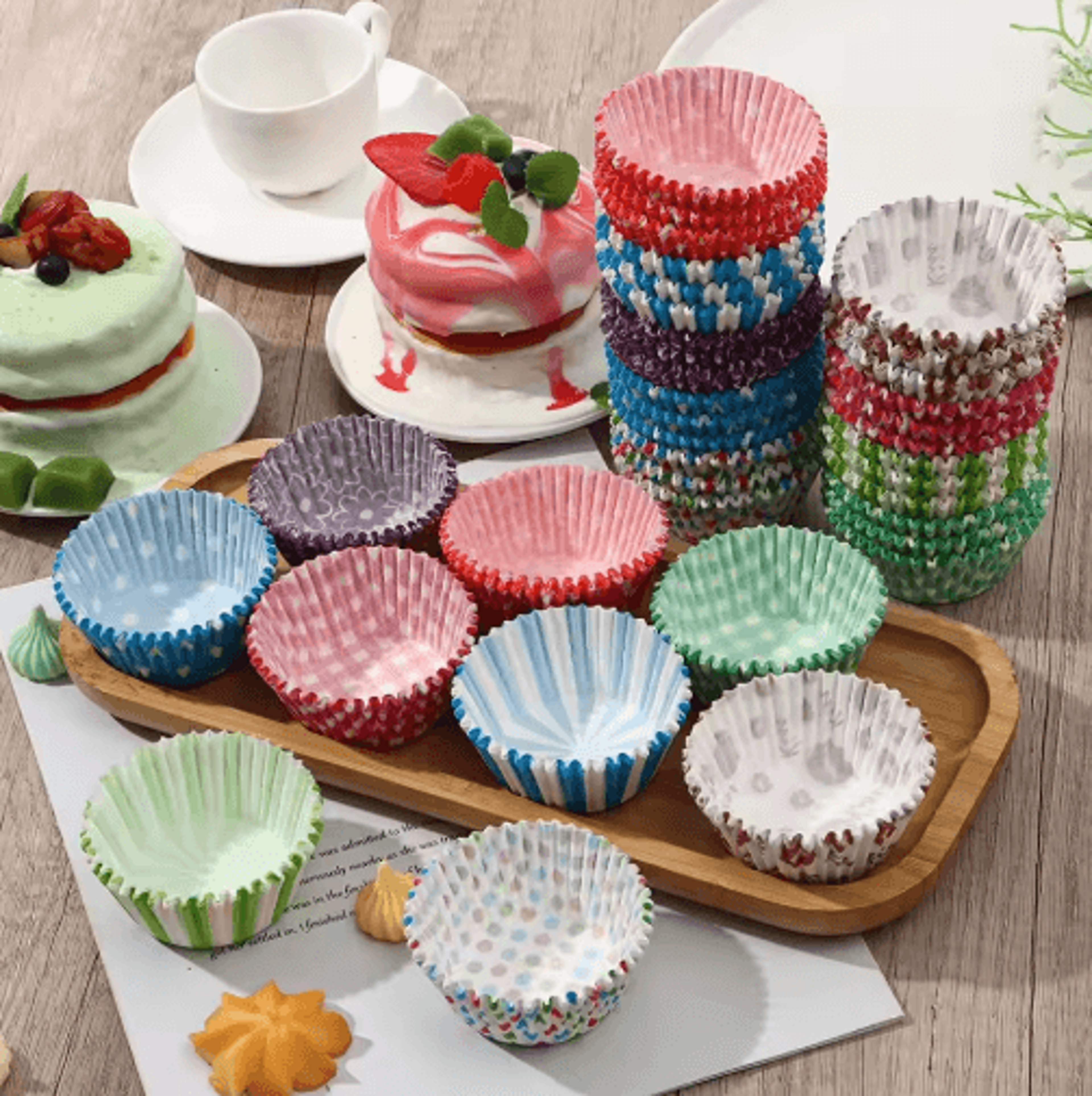 100PCS Cupcake Liners  OilProof Paper Muffin Baking Cups 12