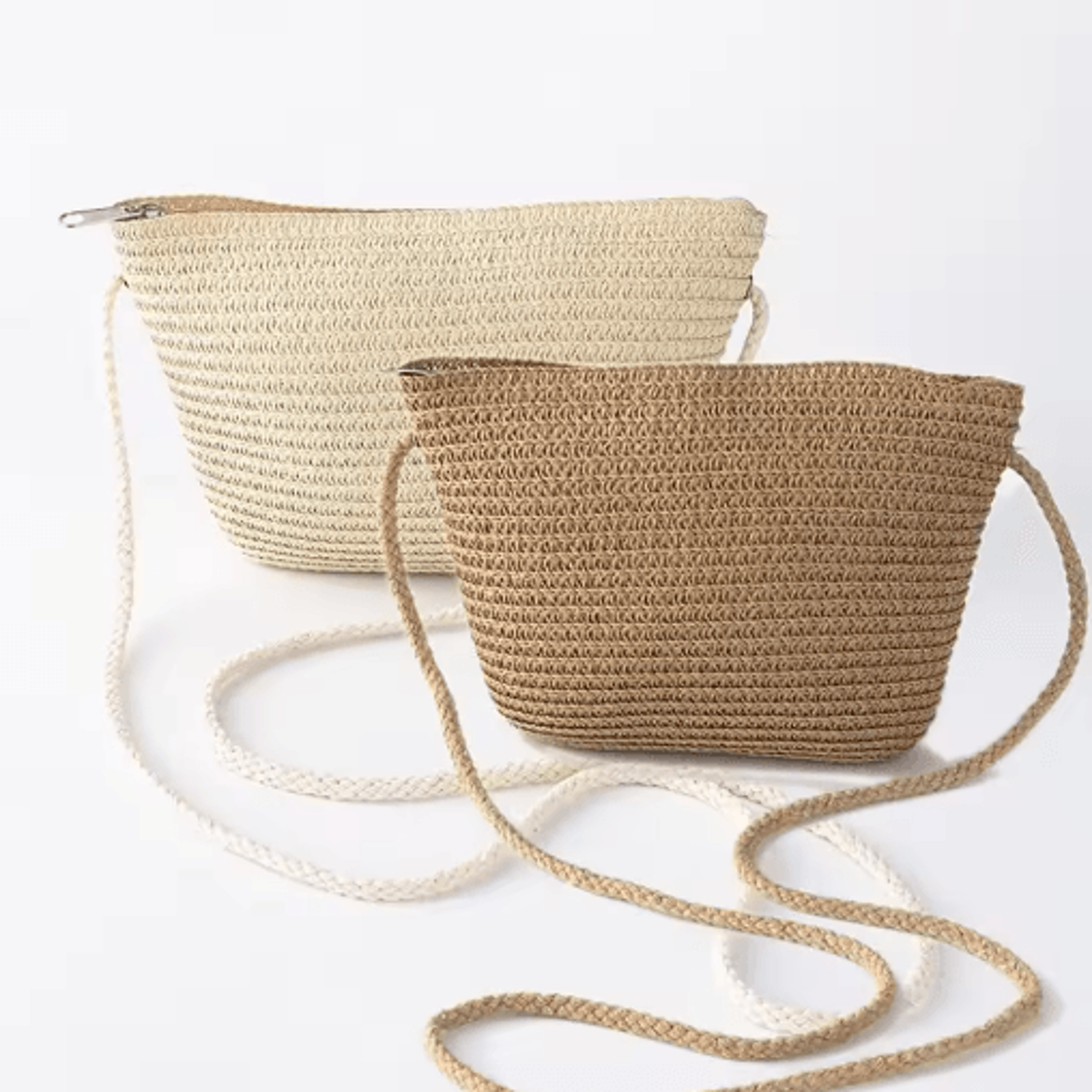 Large Capacity Straw Crossbody Bag  Casual Beach  Travel Handbag 0