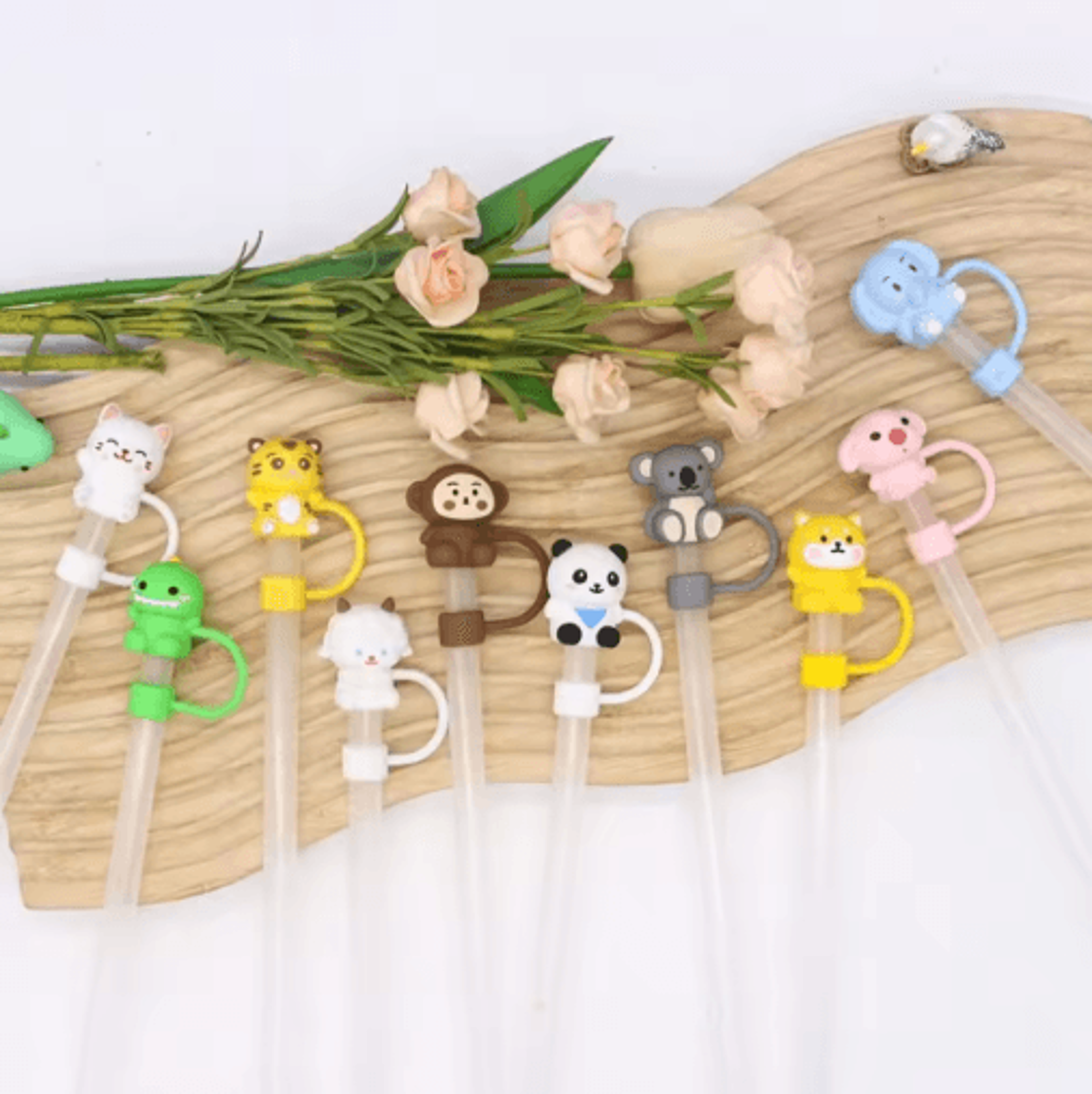 Reusable Silicone Straw Cover  SplashProof Dust Cap  Straw Plug 15