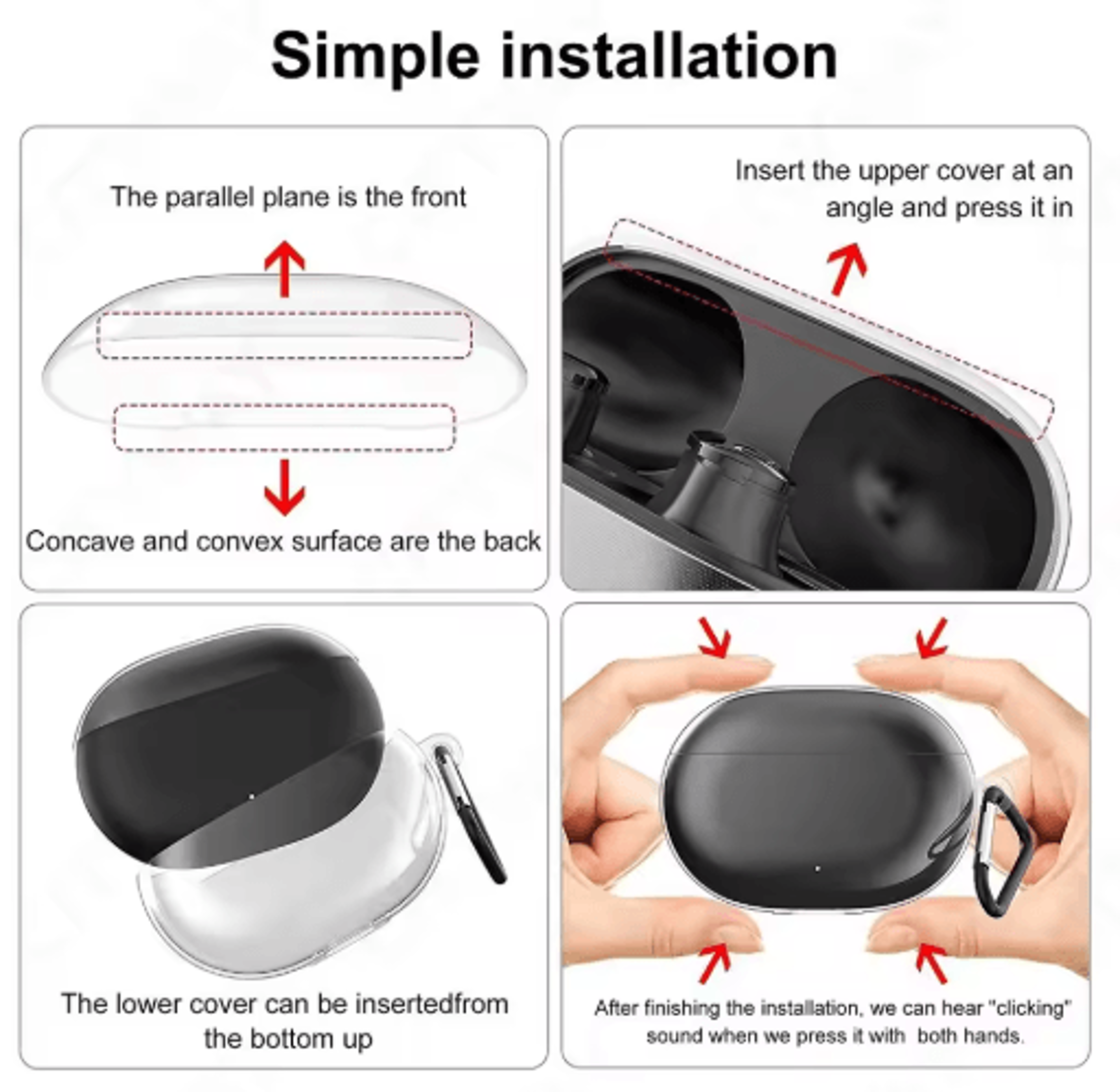 Soft Transparent Protective Case For Beats Studio Buds 4