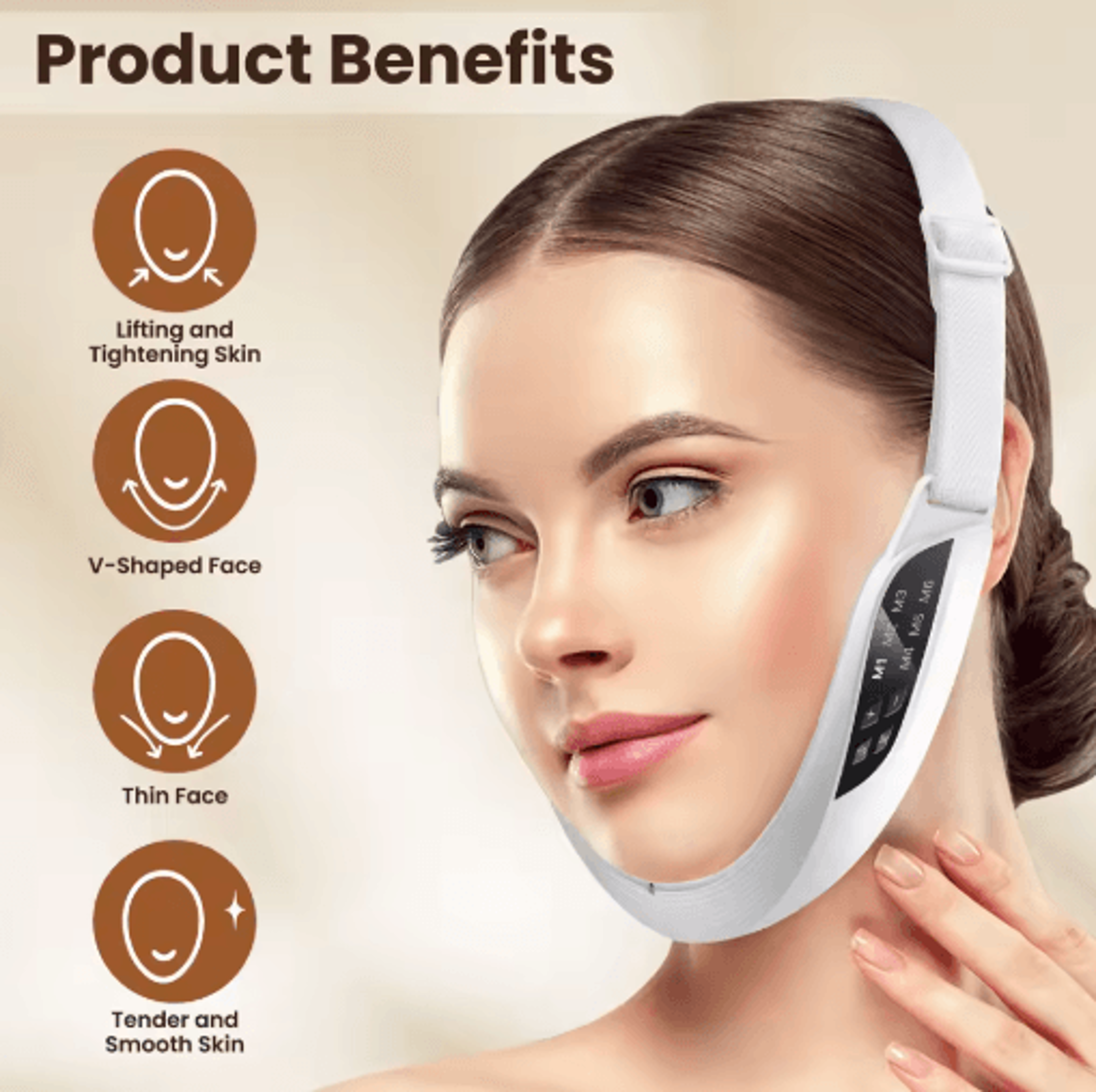 EMS LED Facial Massager  VFace Beauty  Contouring Device 3