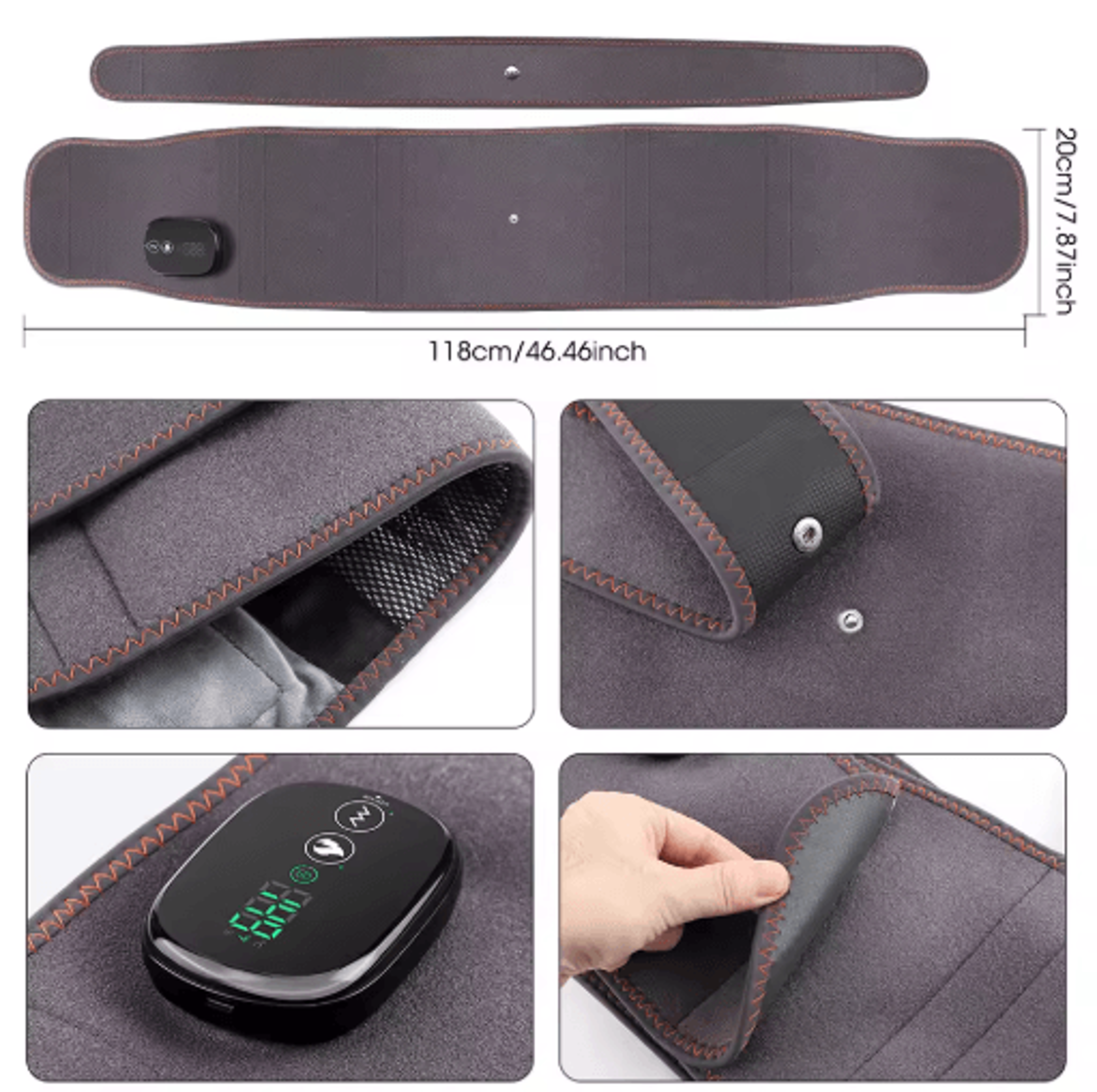 Heated Waist  Back Massager  Dual Red Light Lumbar Support Belt 2