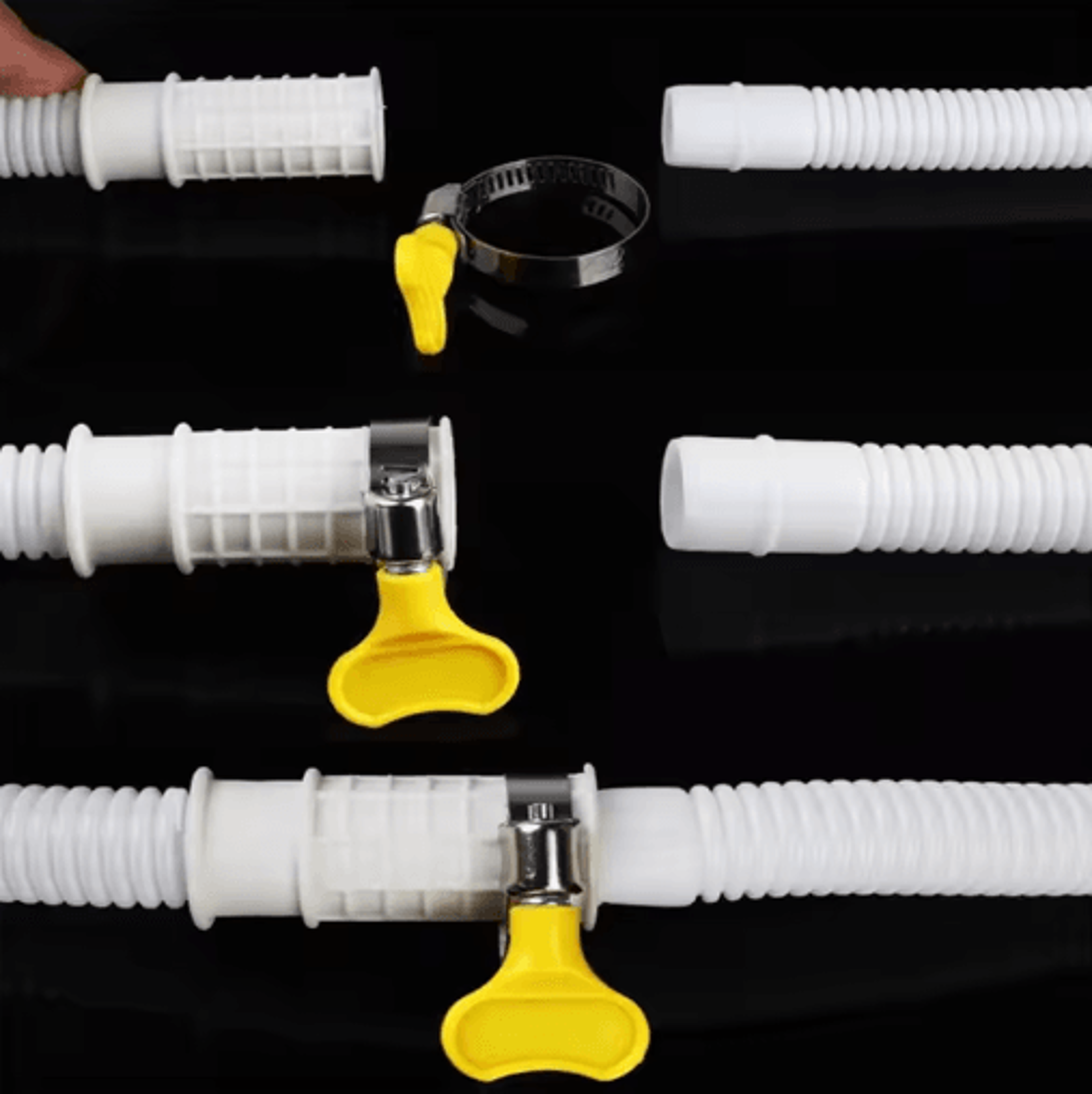 14M Washing Machine Drain Hose  Flexible Plastic Drainpipe Extension 8