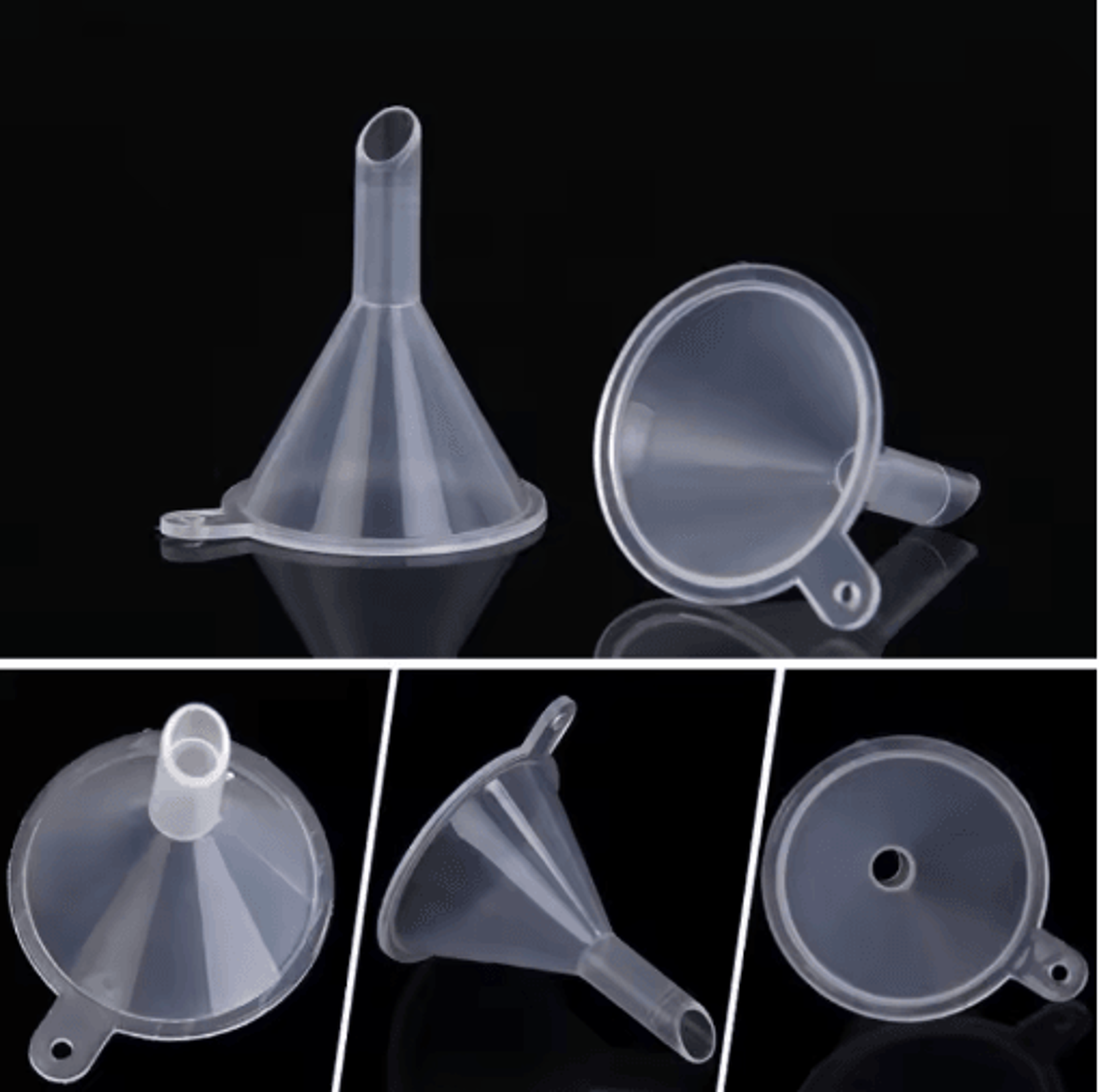 10PCS Mini Plastic Funnels  Perfume  Travel Bottle Filling Tools 3
