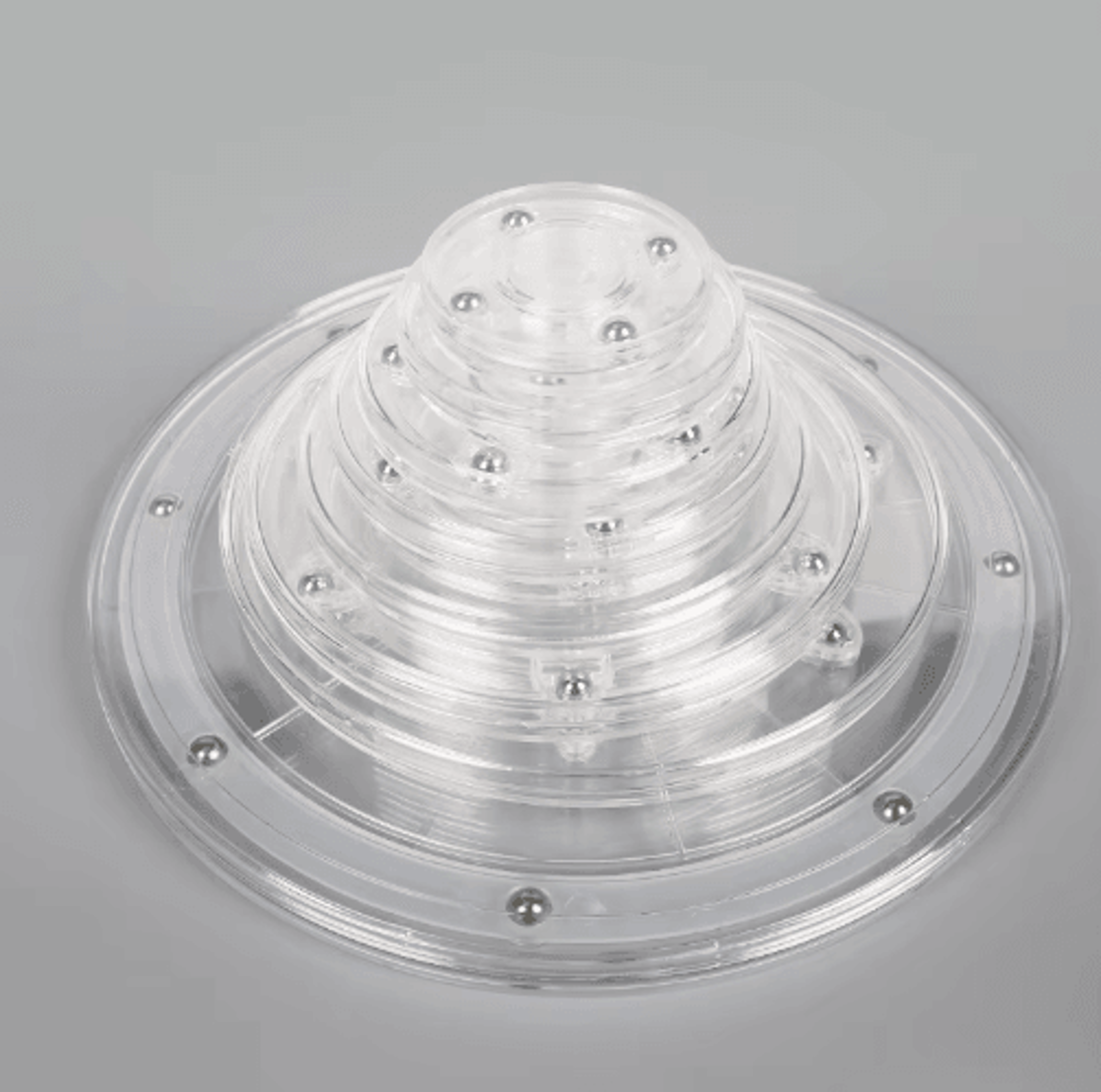 360 Acrylic Rotating Display Stand  Transparent Round Swivel Base 13
