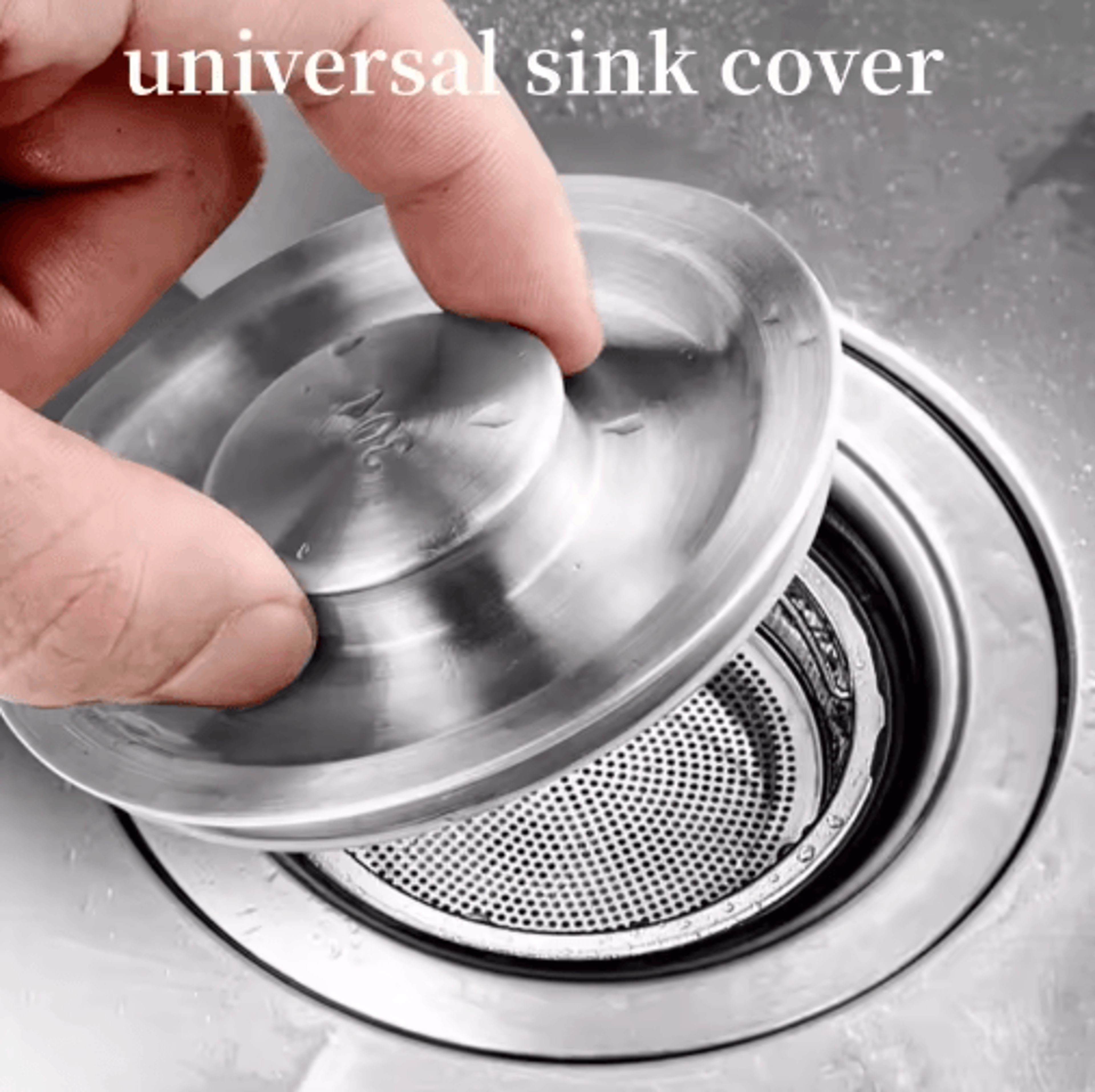 Stainless Steel Kitchen Sink Strainer  Drain Filter Basket With Handle 8