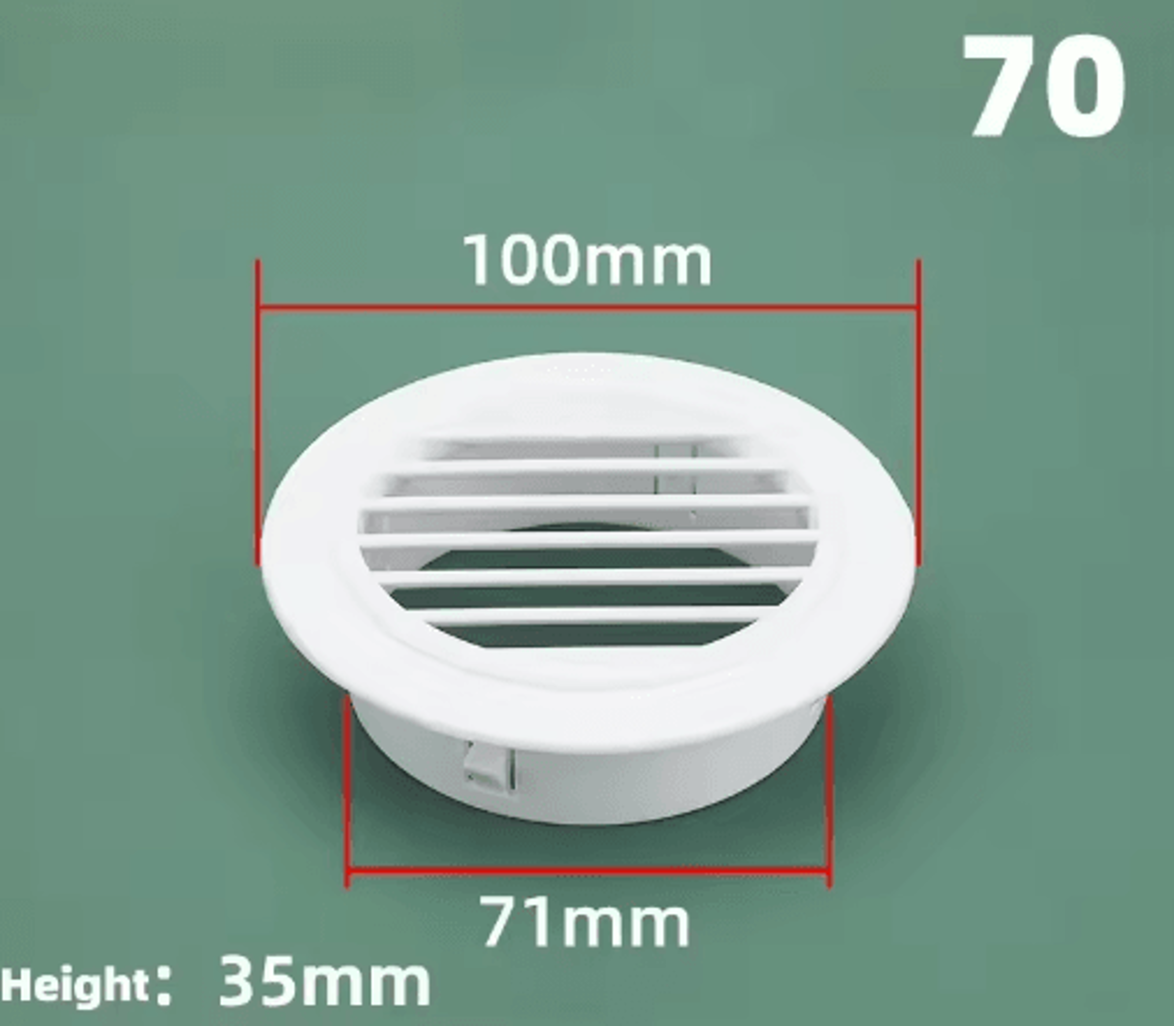 Decorative Air Vent Cover  Wall Duct Grille  Dust Plug 4