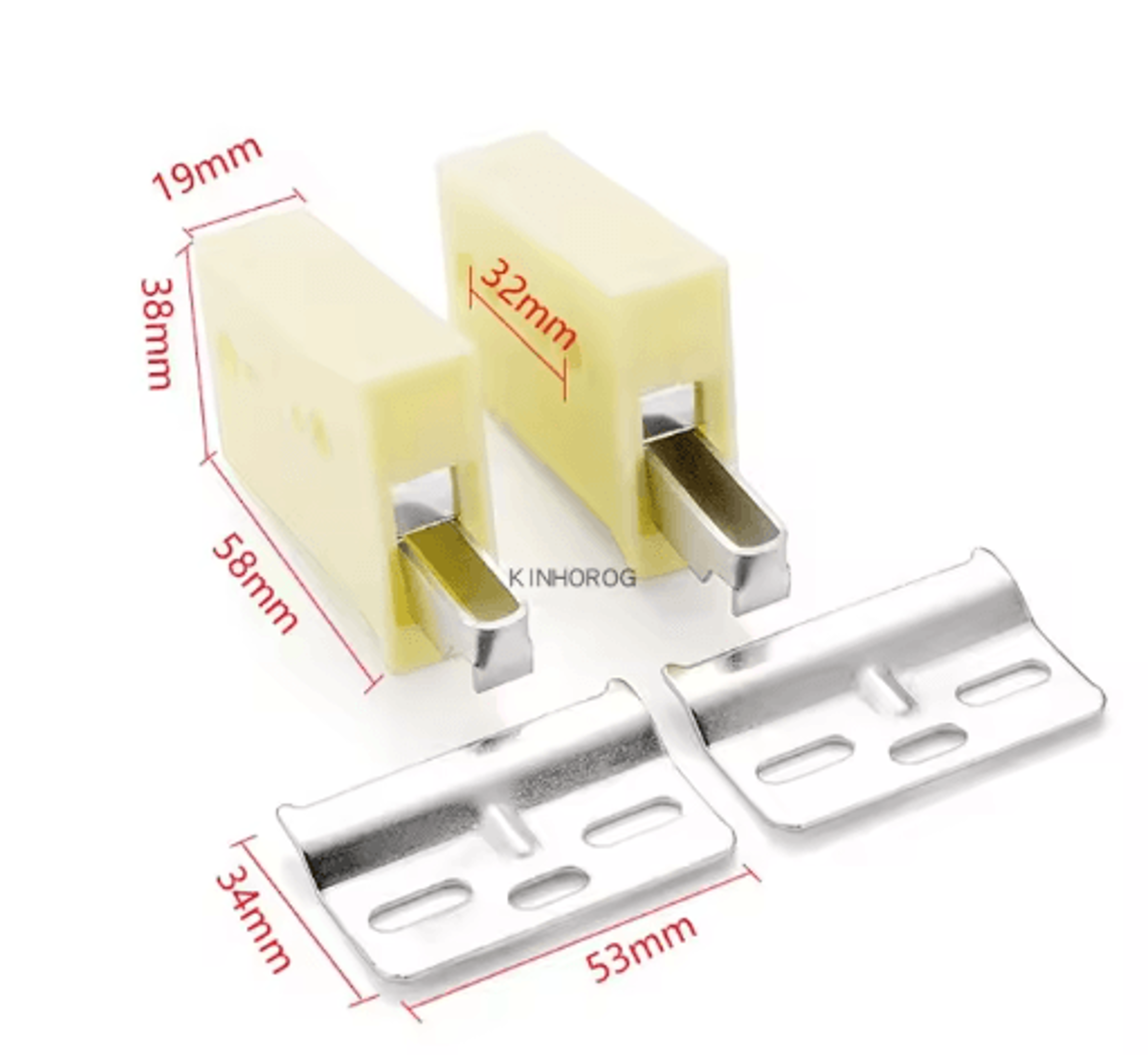 2PCS Invisible Cabinet Hanging Brackets  Wall Mount Support Connectors 1