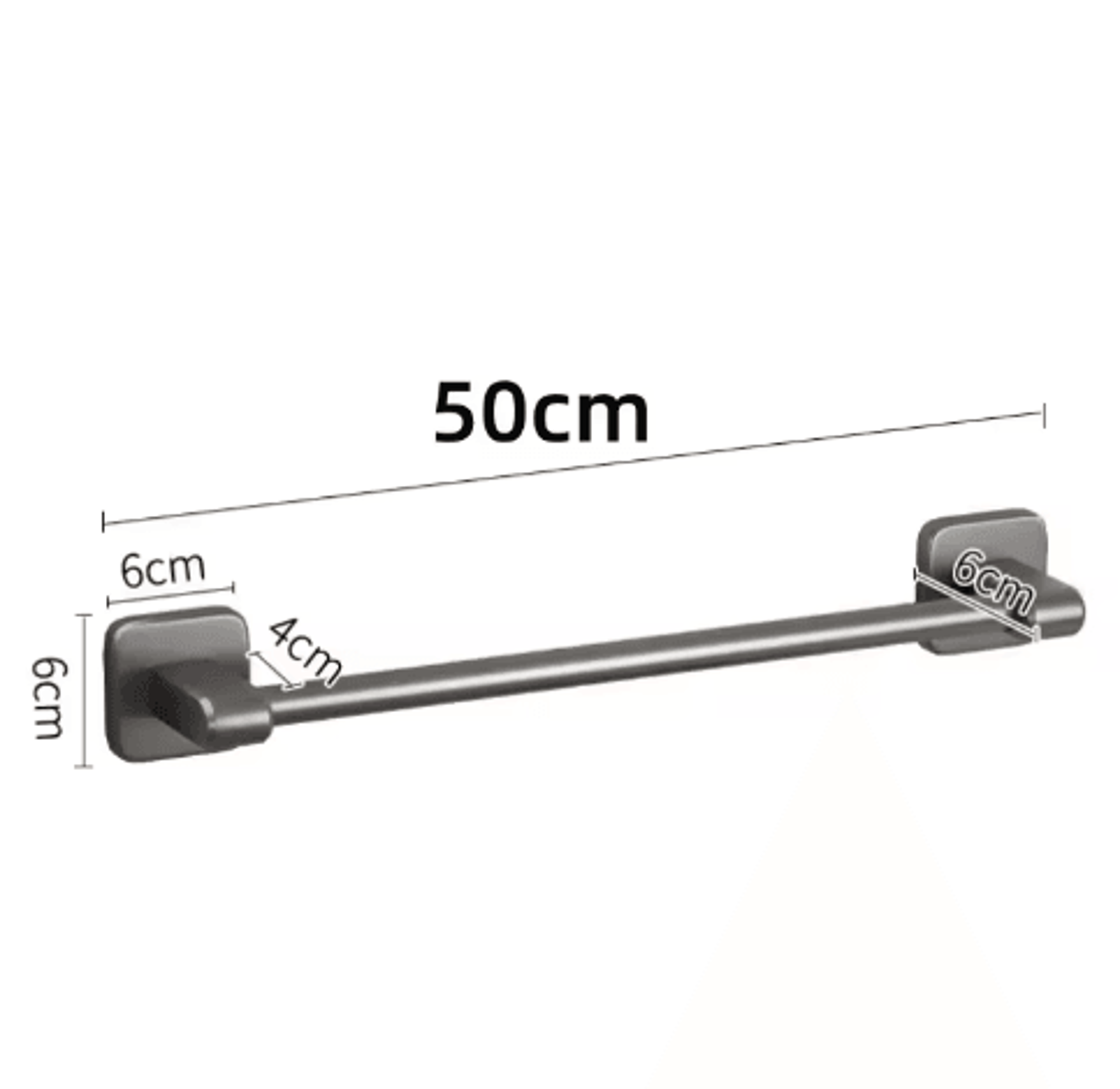 SelfAdhesive Bathroom Towel Rack  NoDrill Wall Towel Bar 4